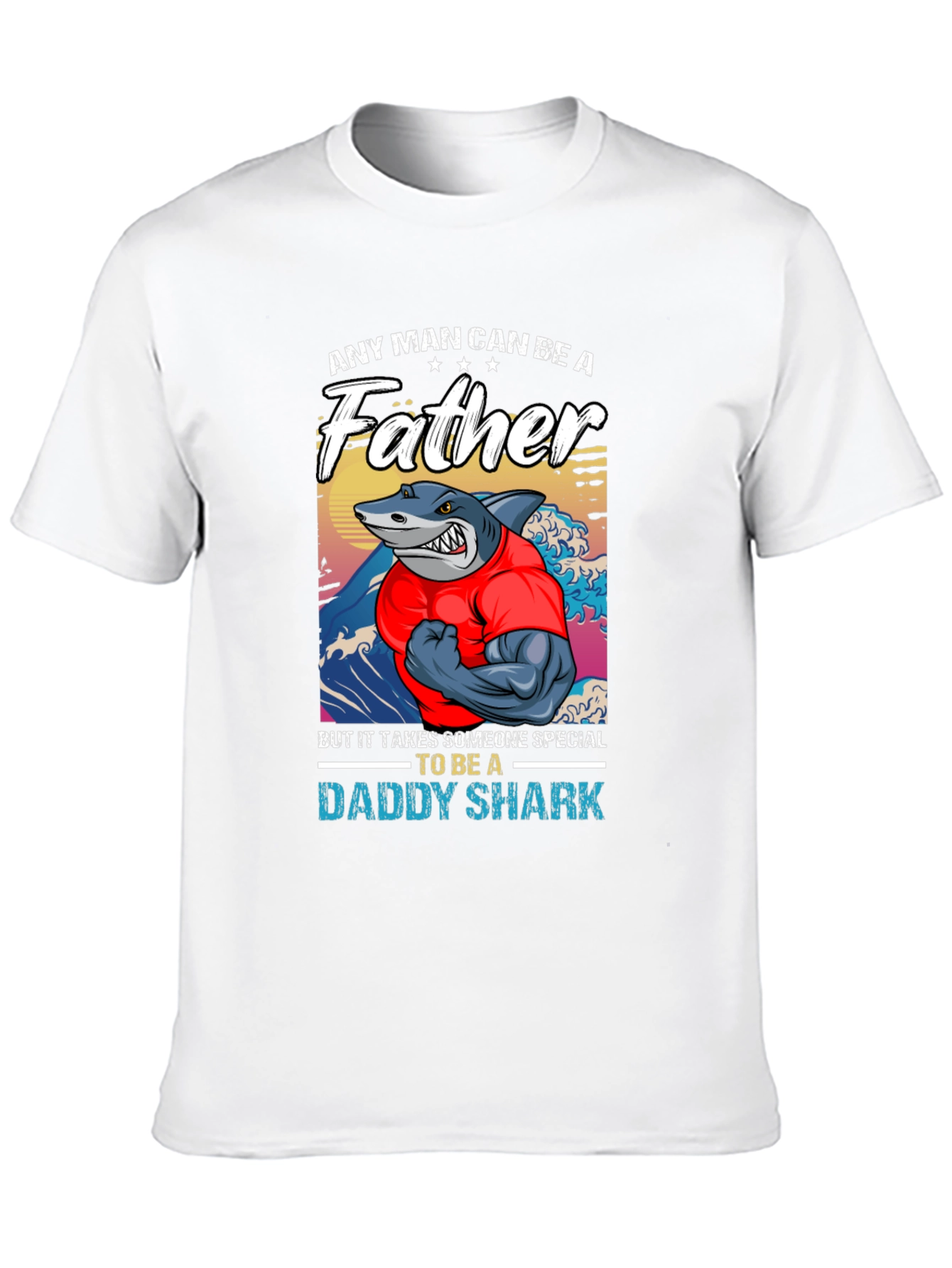 Daddy Shark Fathers Day T-Shirt
