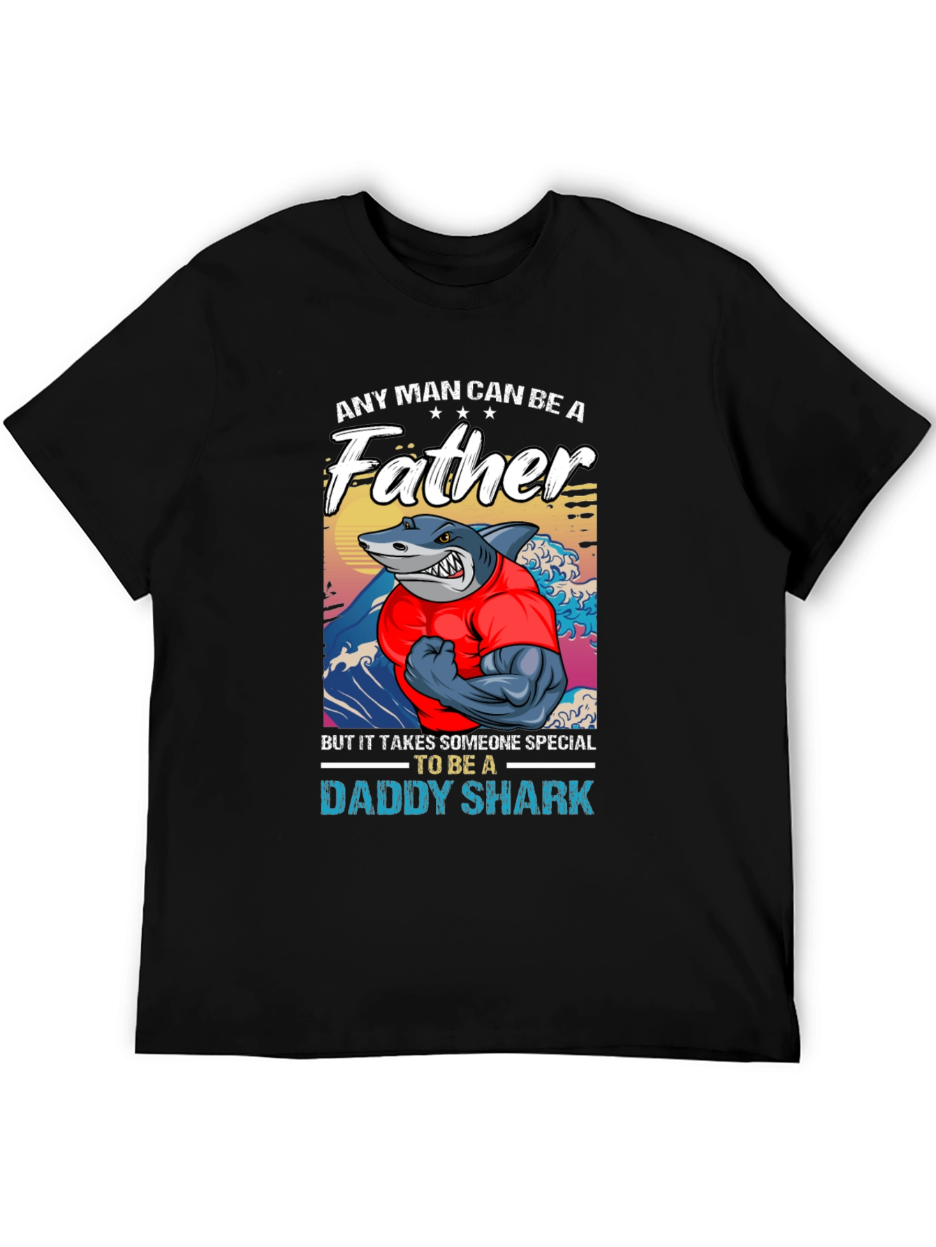Daddy Shark Fathers Day T-Shirt