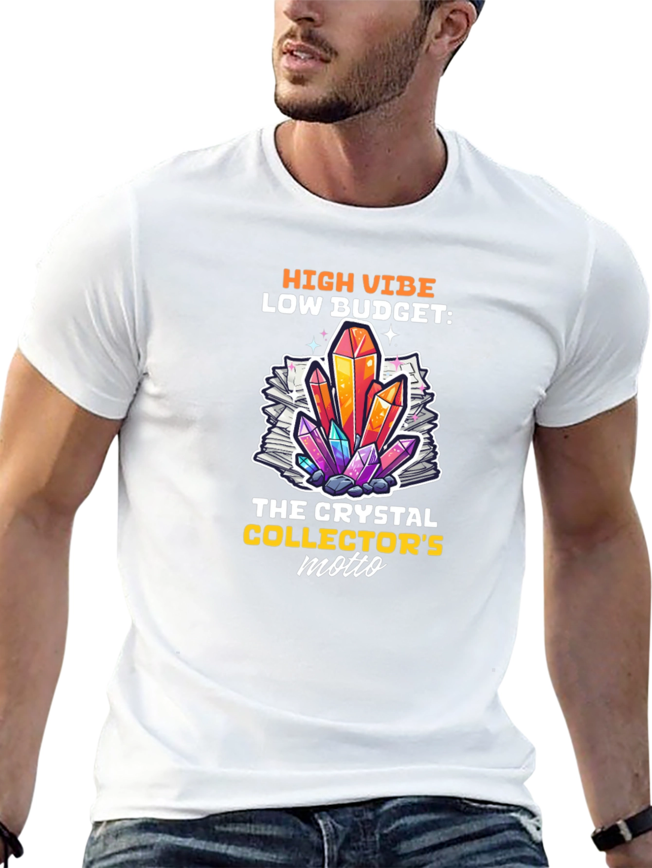 Crystal Collectors Motto Graphic Tee