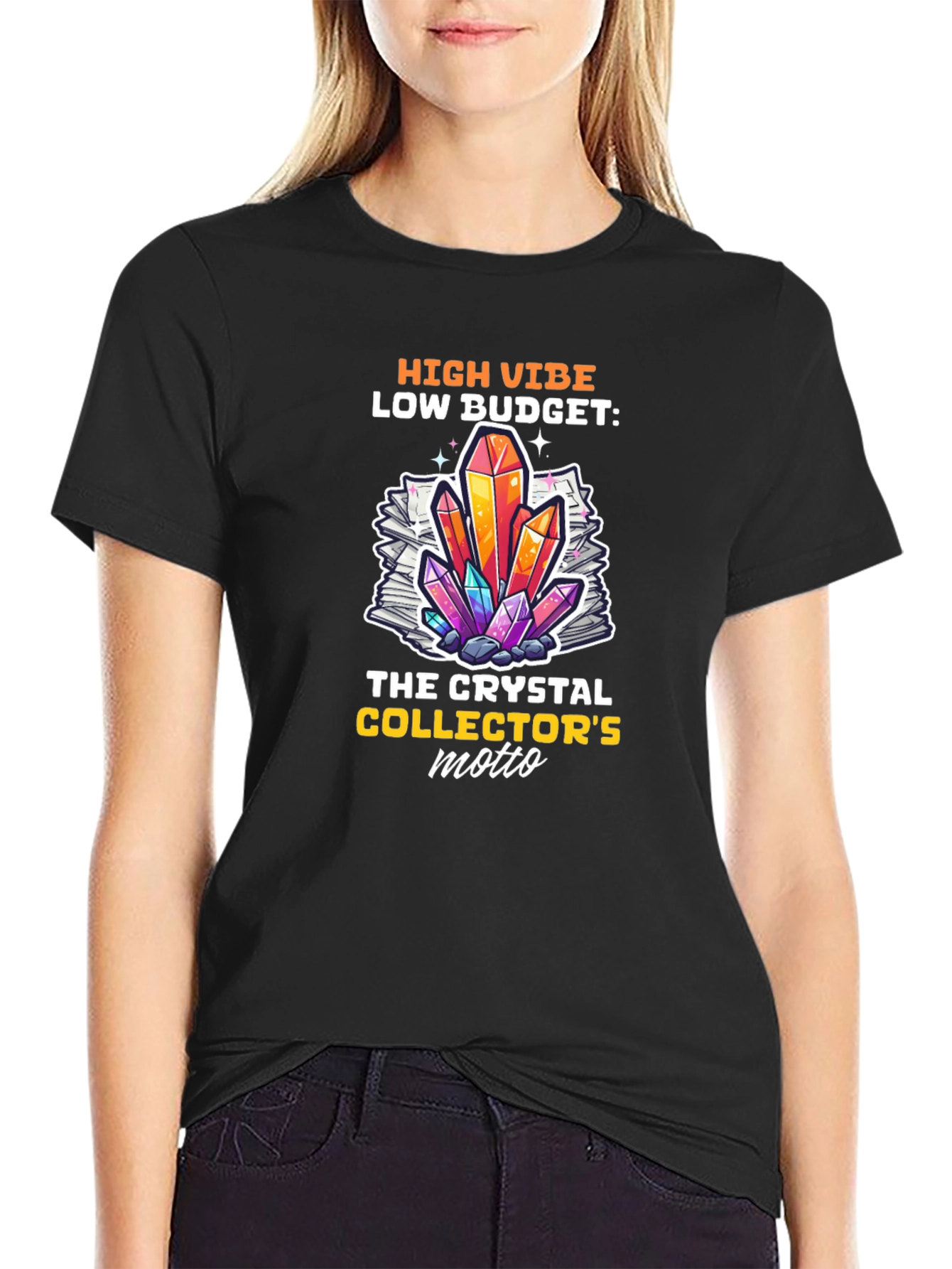 Crystal Collectors Motto Graphic Tee