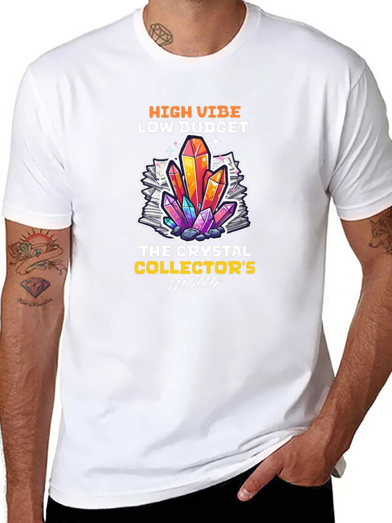 Crystal Collectors Motto Graphic Tee