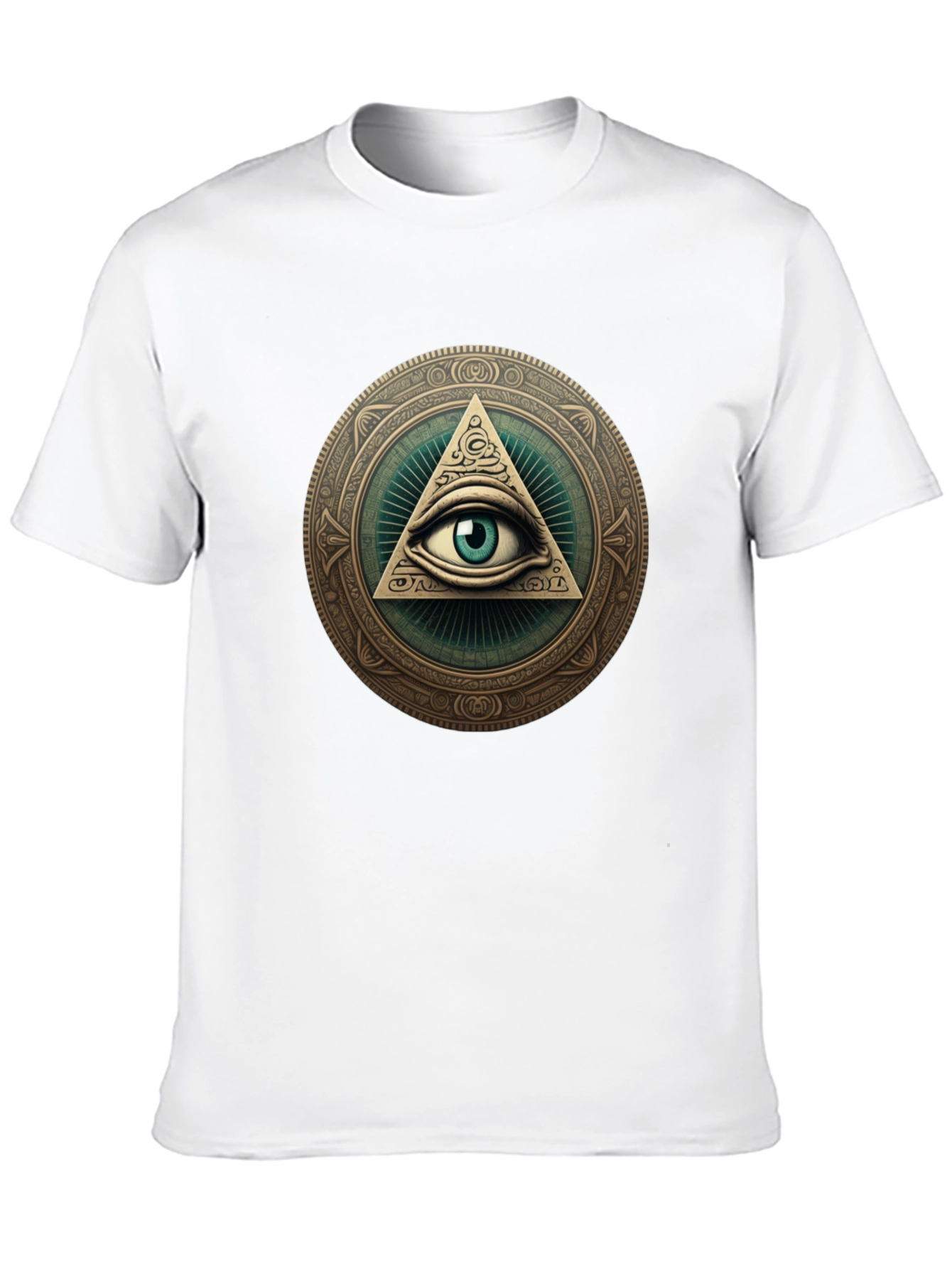 Illuminati Eye Graphic T-Shirt - All Seeing Eye Design