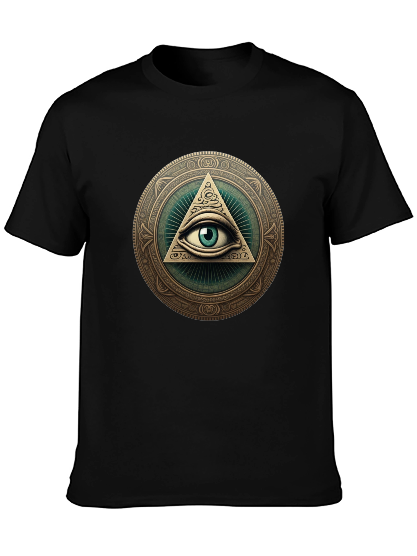 Illuminati Eye Graphic T-Shirt - All Seeing Eye Design