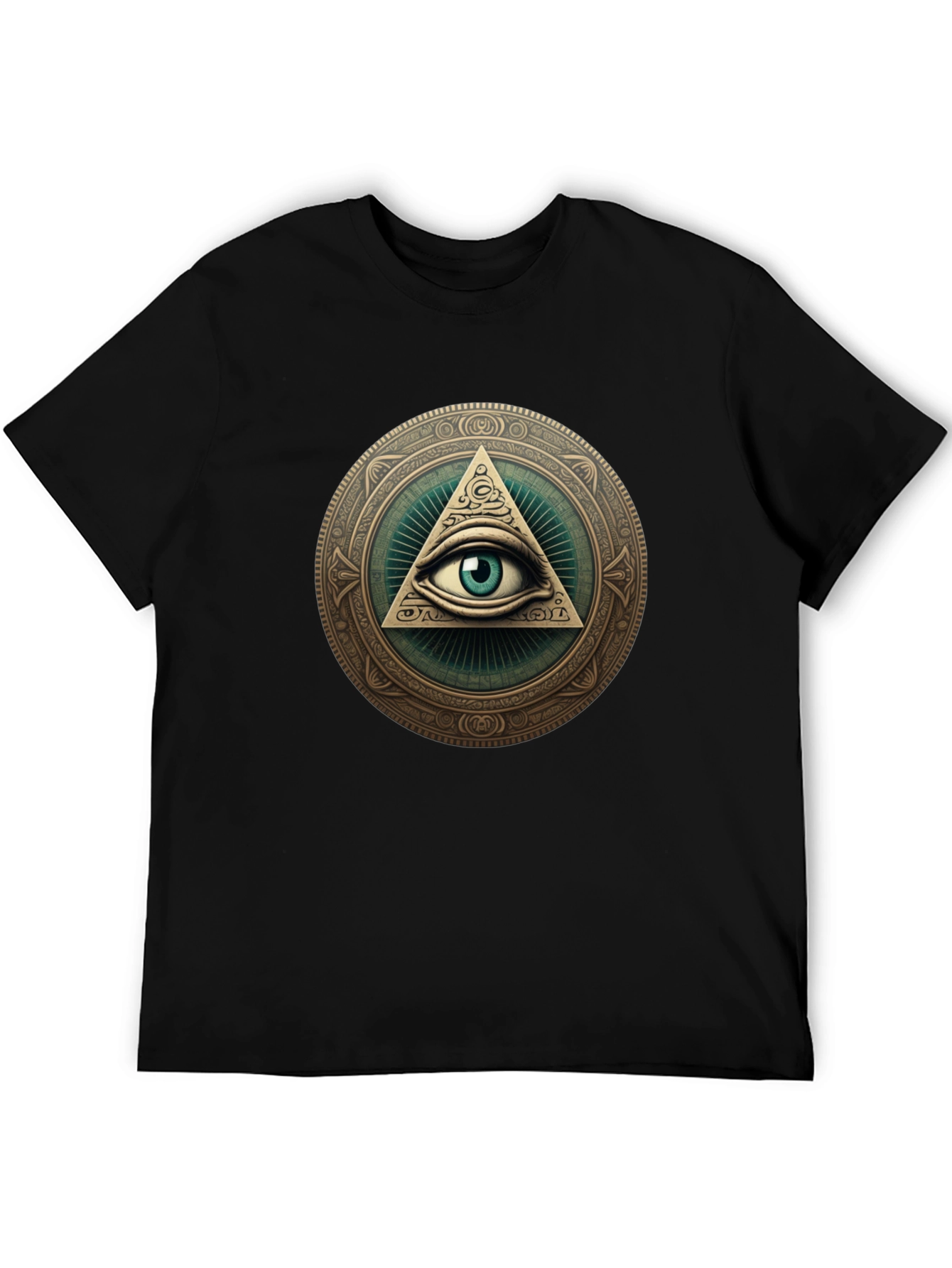 Illuminati Eye Graphic T-Shirt - All Seeing Eye Design