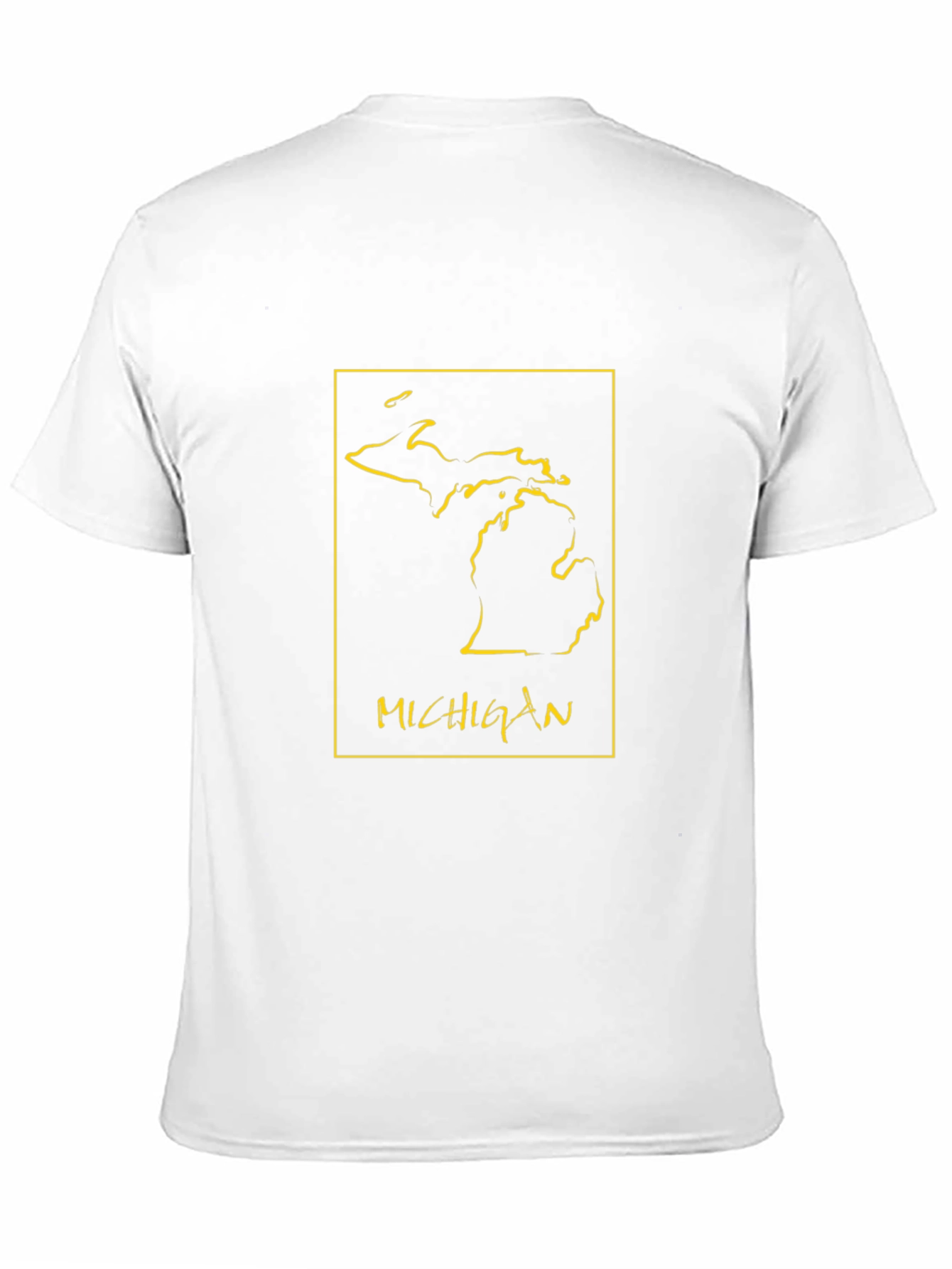 Michigan State Outline Graphic Tee - Black