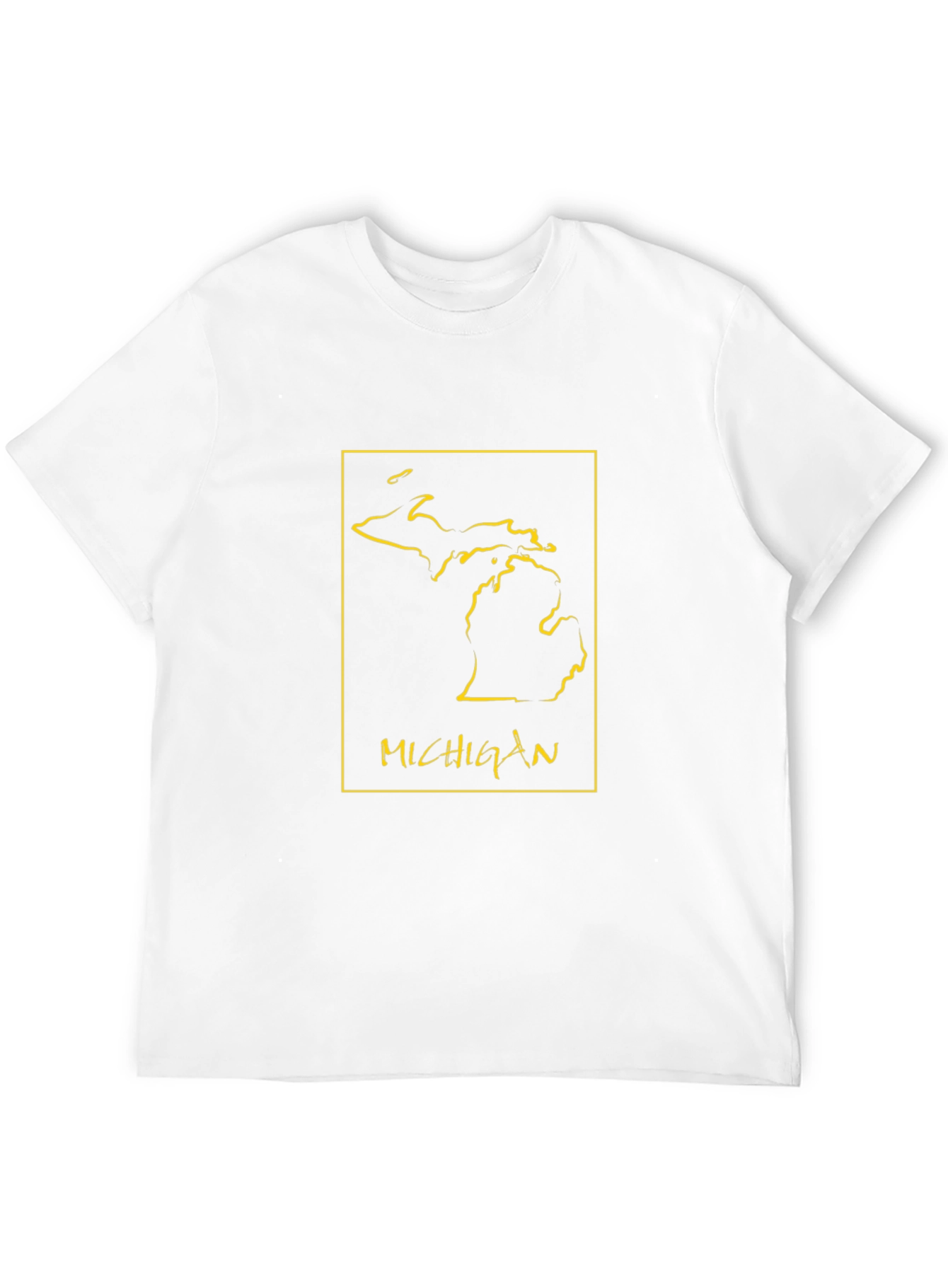 Michigan State Outline Graphic Tee - Black