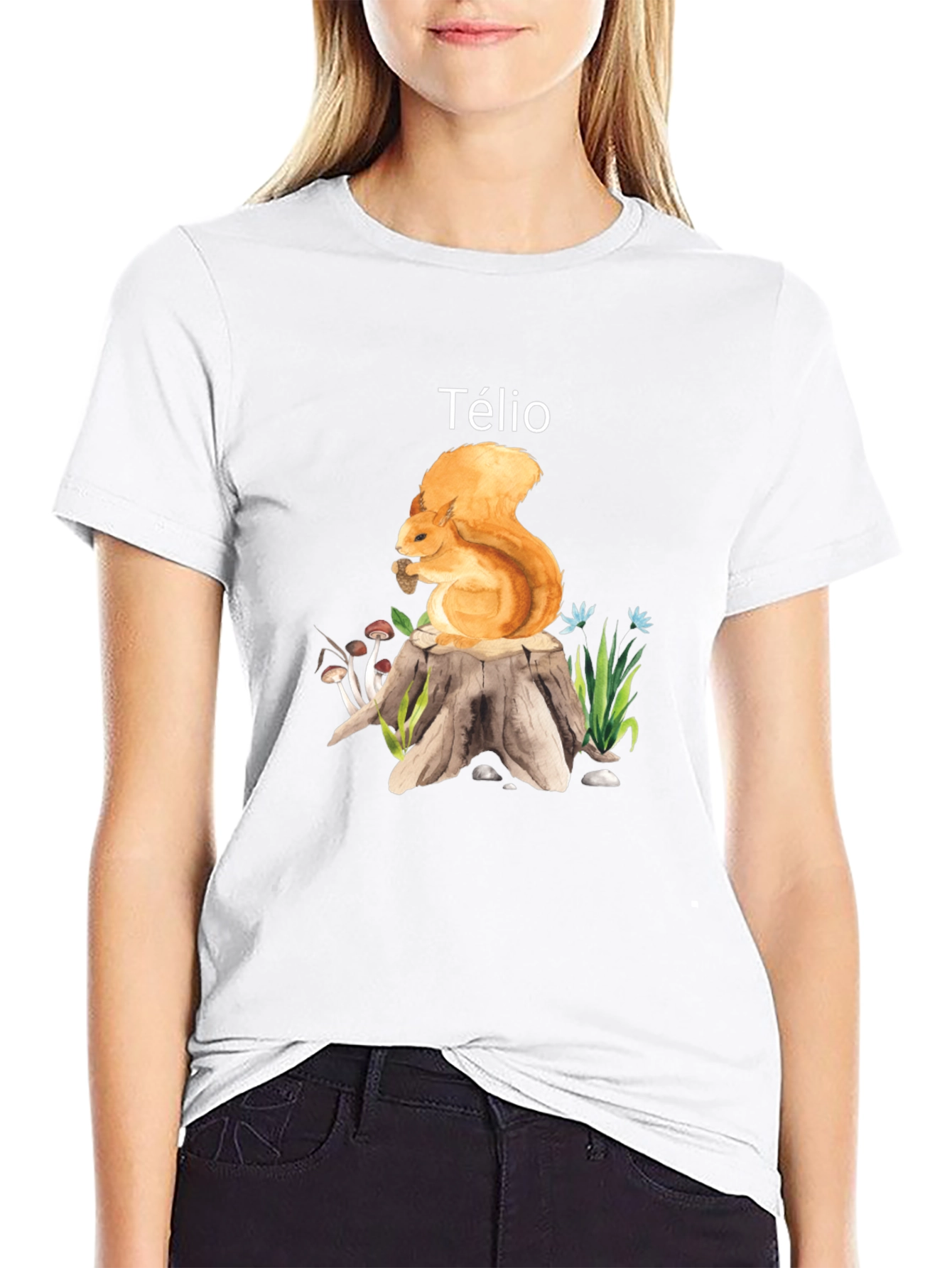 Squirrel Stump T-Shirt - Custom Name Option