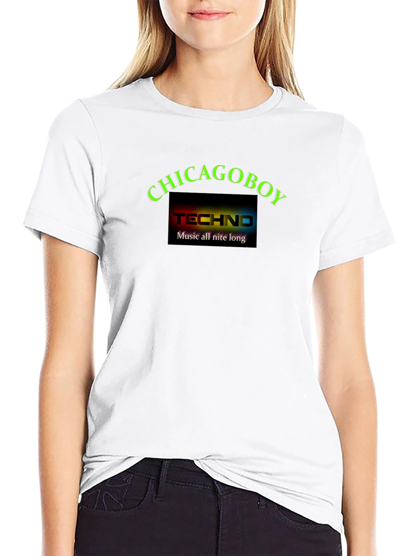 Chicagoboy Techno Music All Nite Long T-Shirt