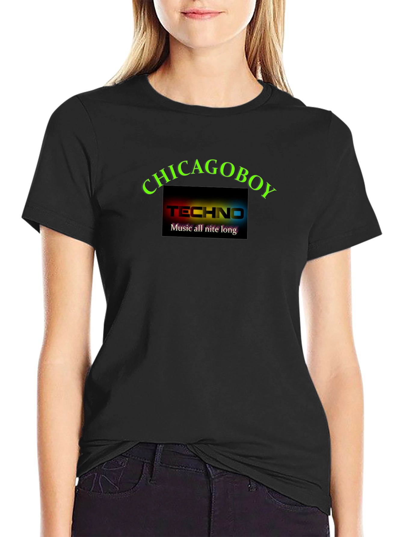 Chicagoboy Techno Music All Nite Long T-Shirt