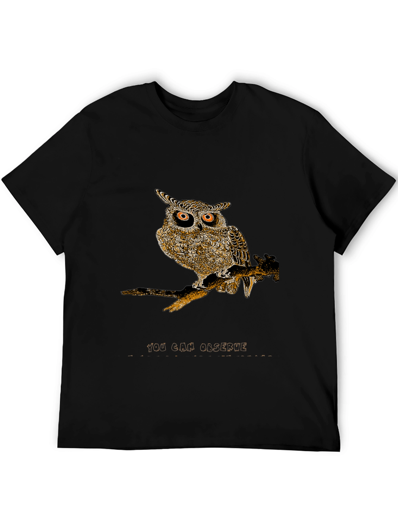 Owl Graphic Print Tee - You Can Observe