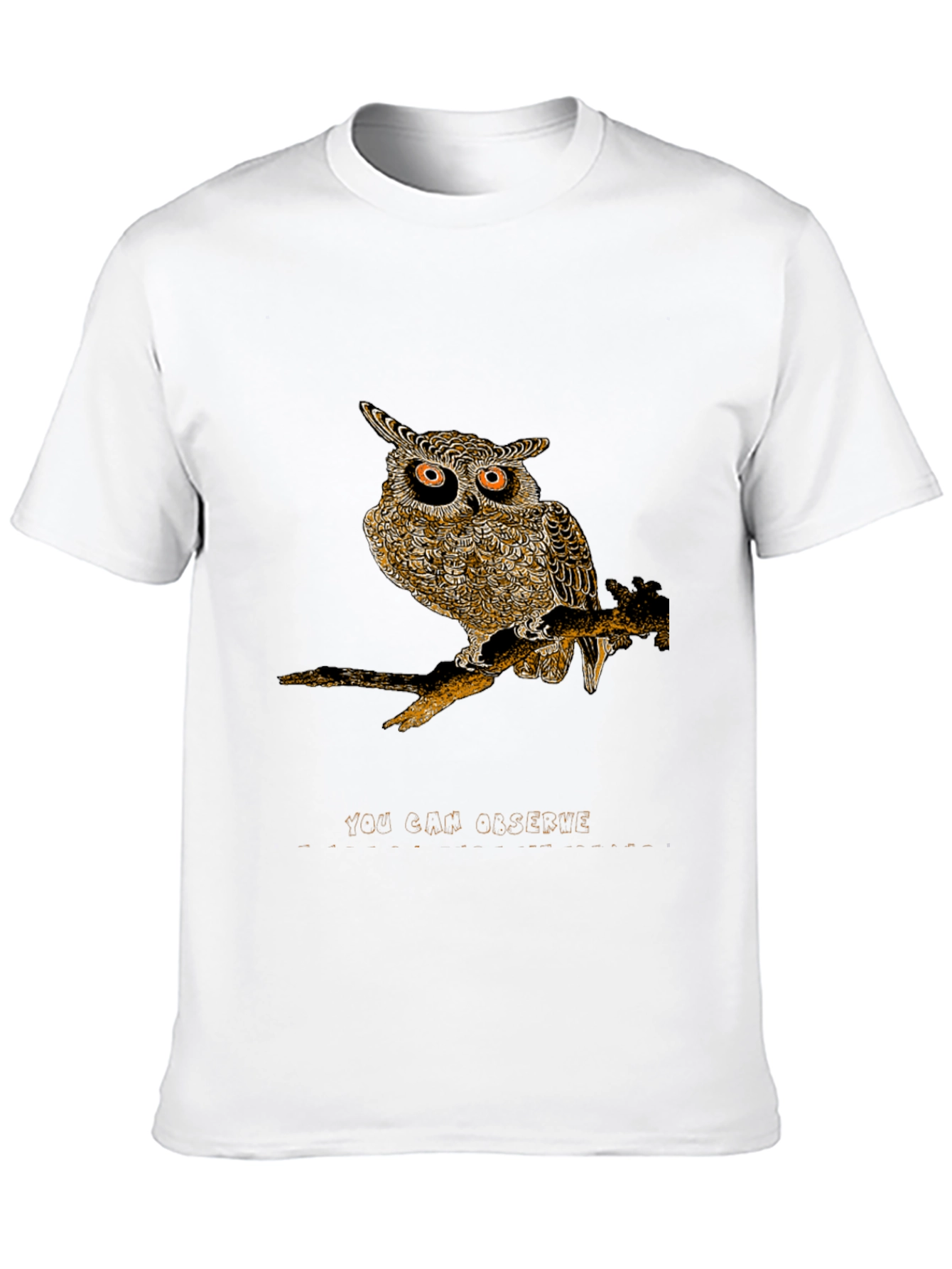 Owl Graphic Print Tee - You Can Observe