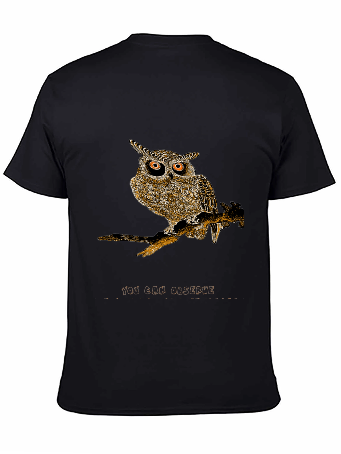 Owl Graphic Print Tee - You Can Observe