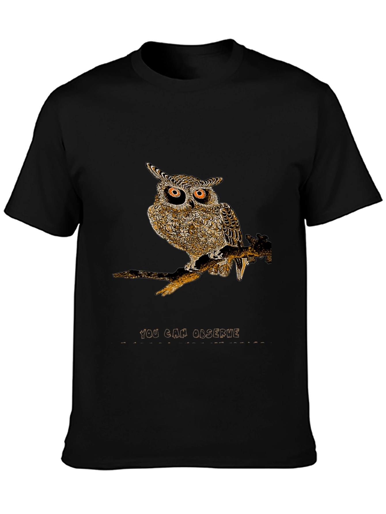 Owl Graphic Print Tee - You Can Observe