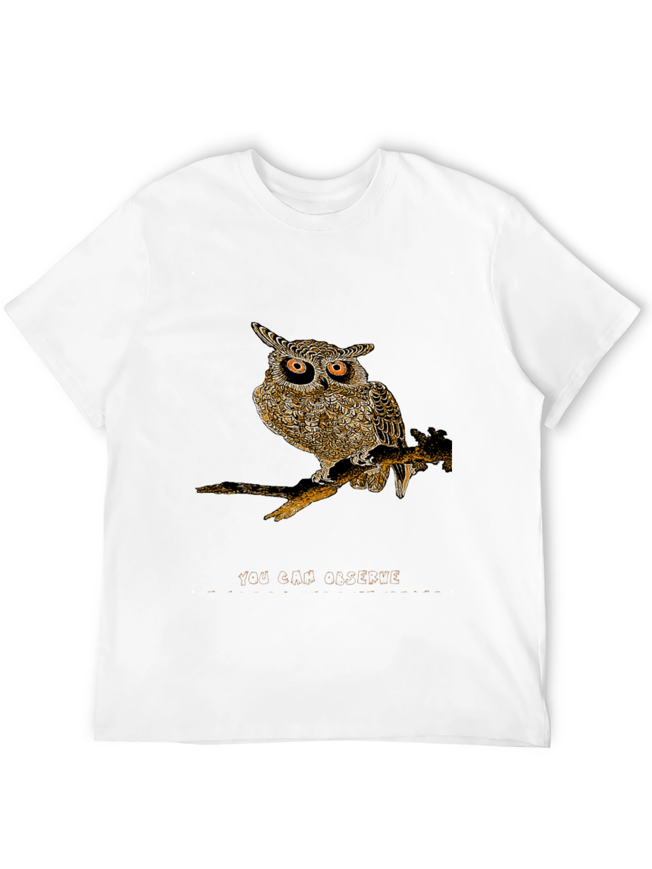 Owl Graphic Print Tee - You Can Observe
