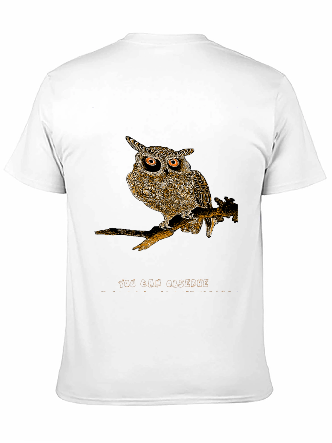 Owl Graphic Print Tee - You Can Observe
