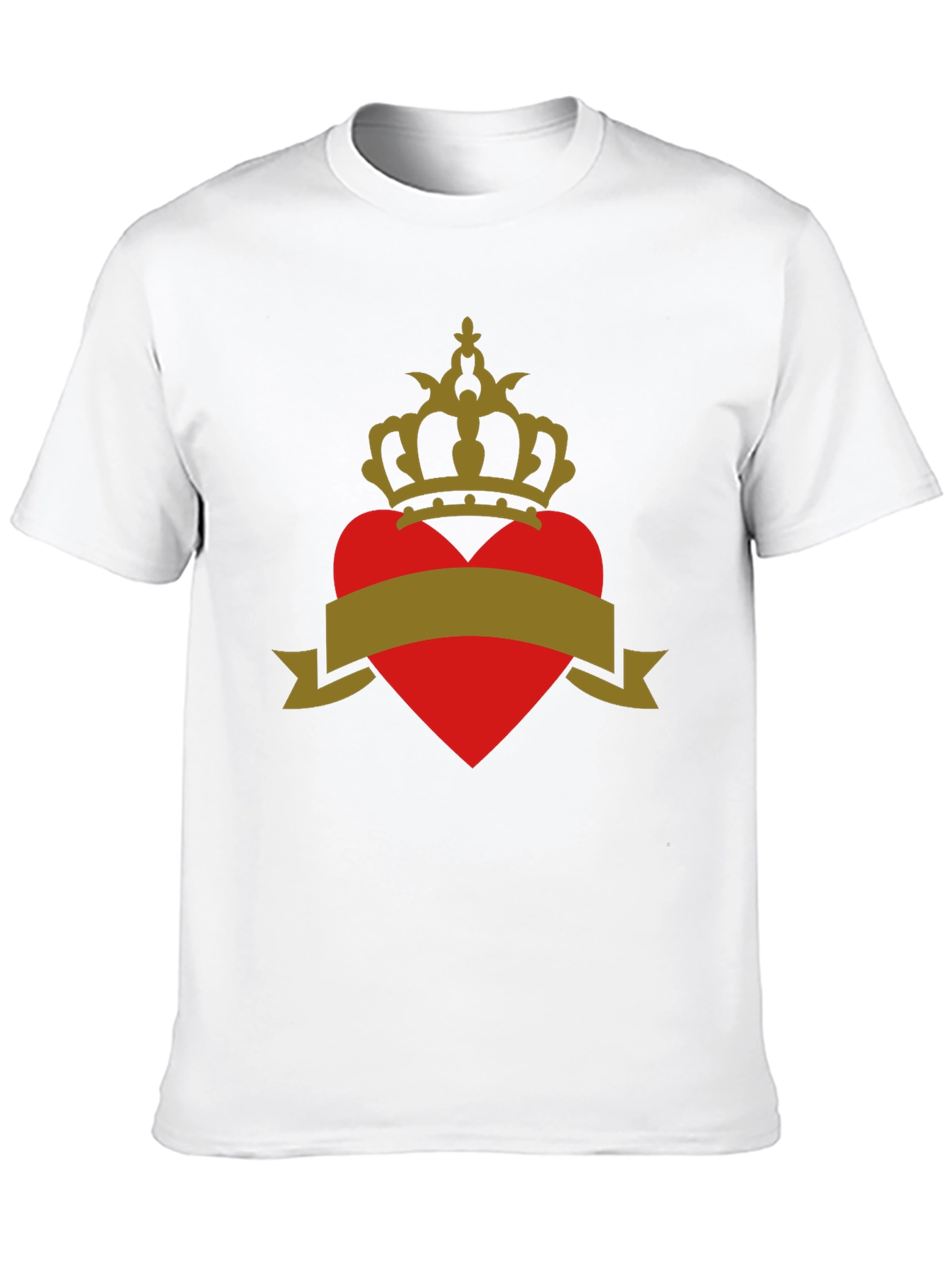 Crowned Heart Tee - Stylish Graphic T-Shirt