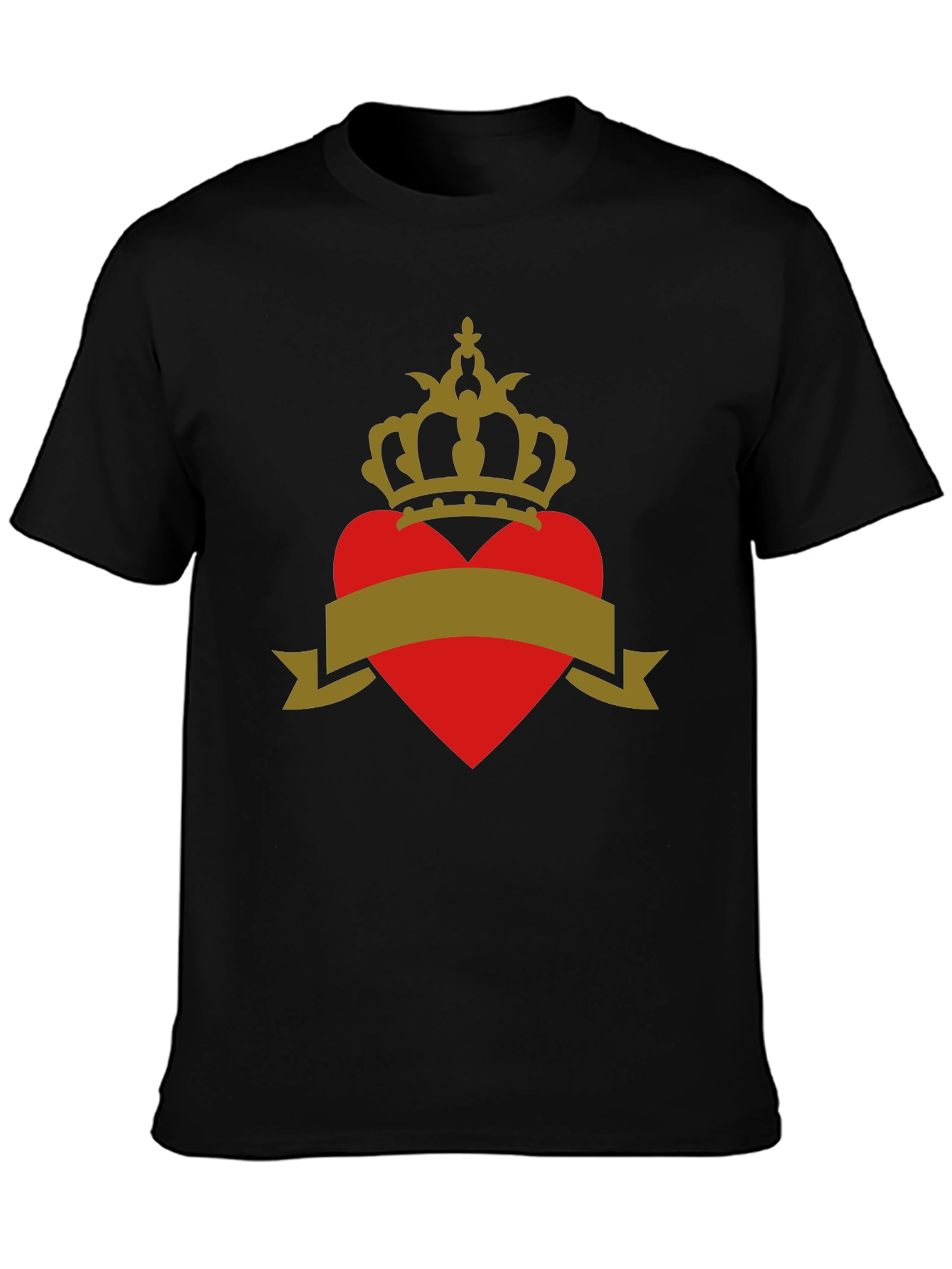 Crowned Heart Tee - Stylish Graphic T-Shirt
