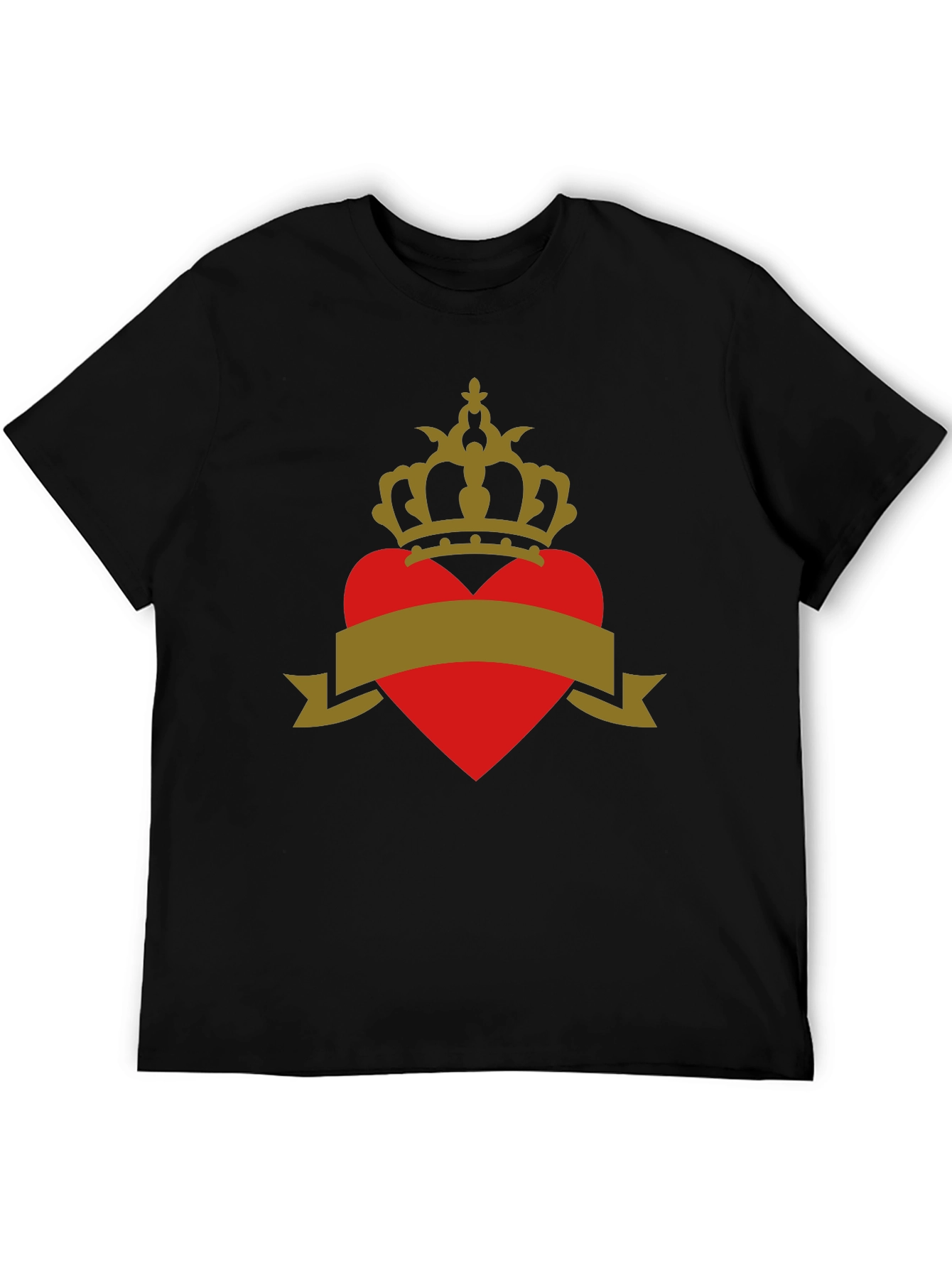 Crowned Heart Tee - Stylish Graphic T-Shirt