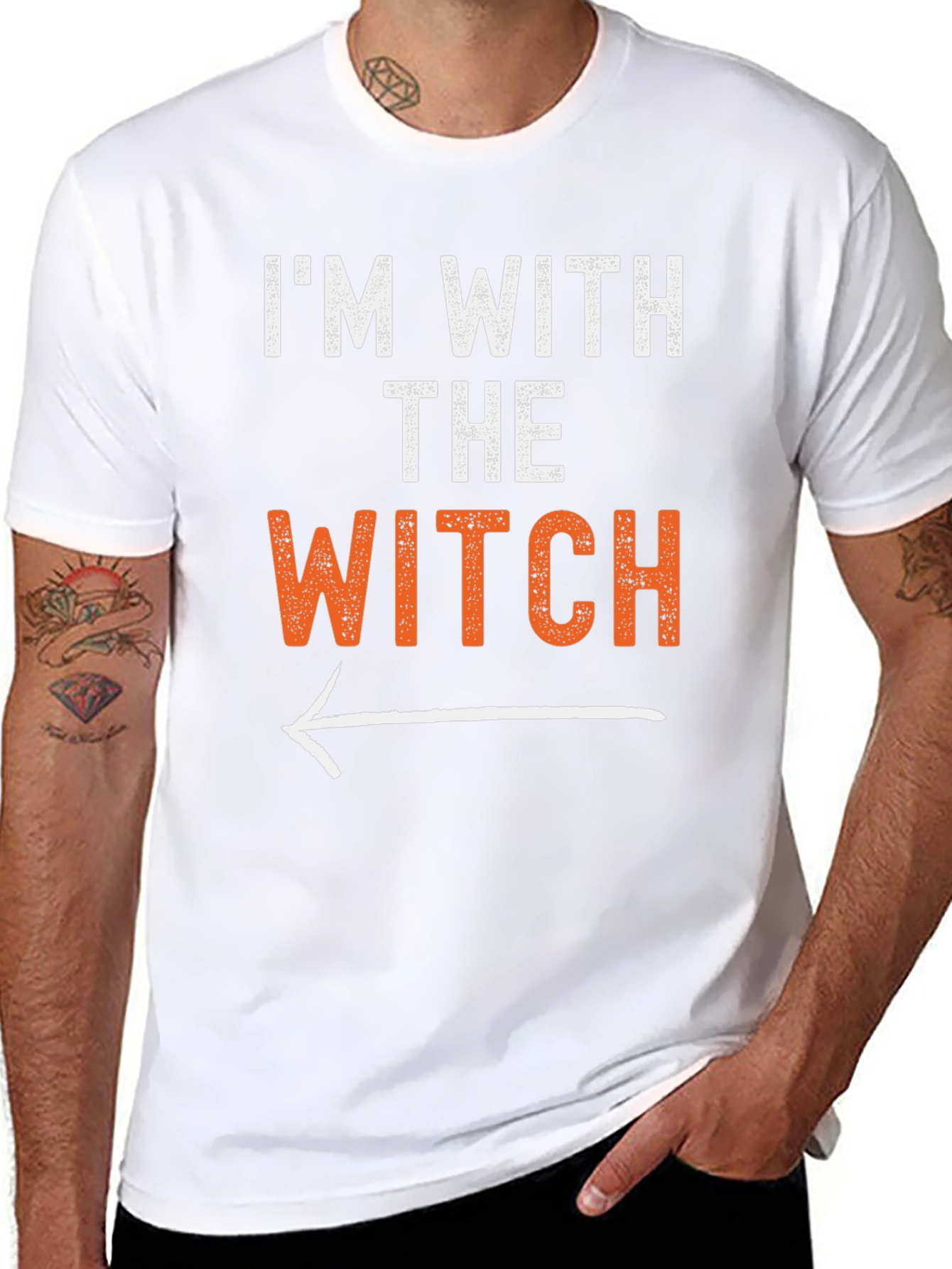 Im With The Witch Halloween T-Shirt
