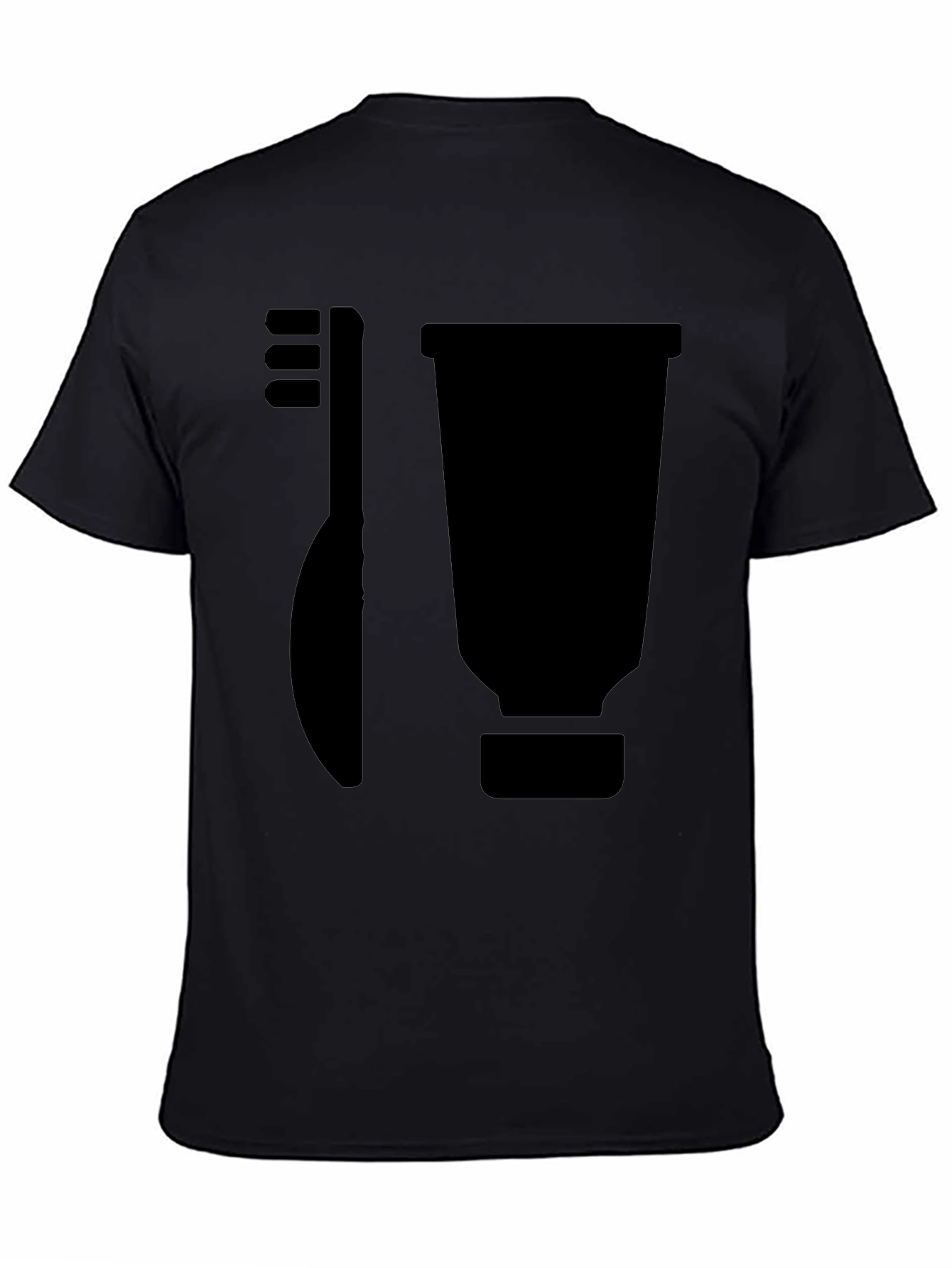 Toothbrush & Paste Graphic Tee - Dental Hygiene Shirt