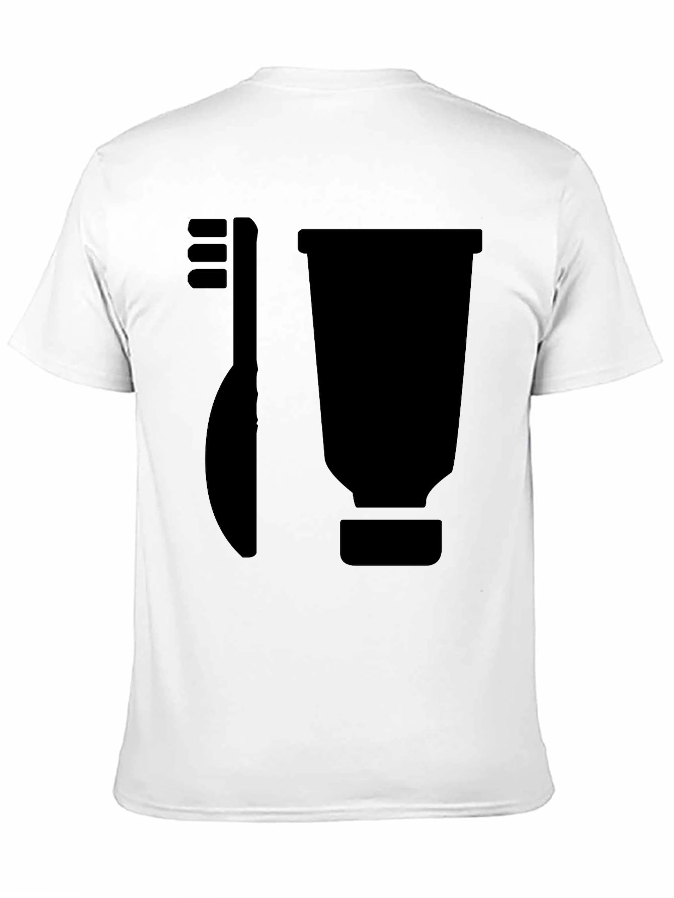 Toothbrush & Paste Graphic Tee - Dental Hygiene Shirt