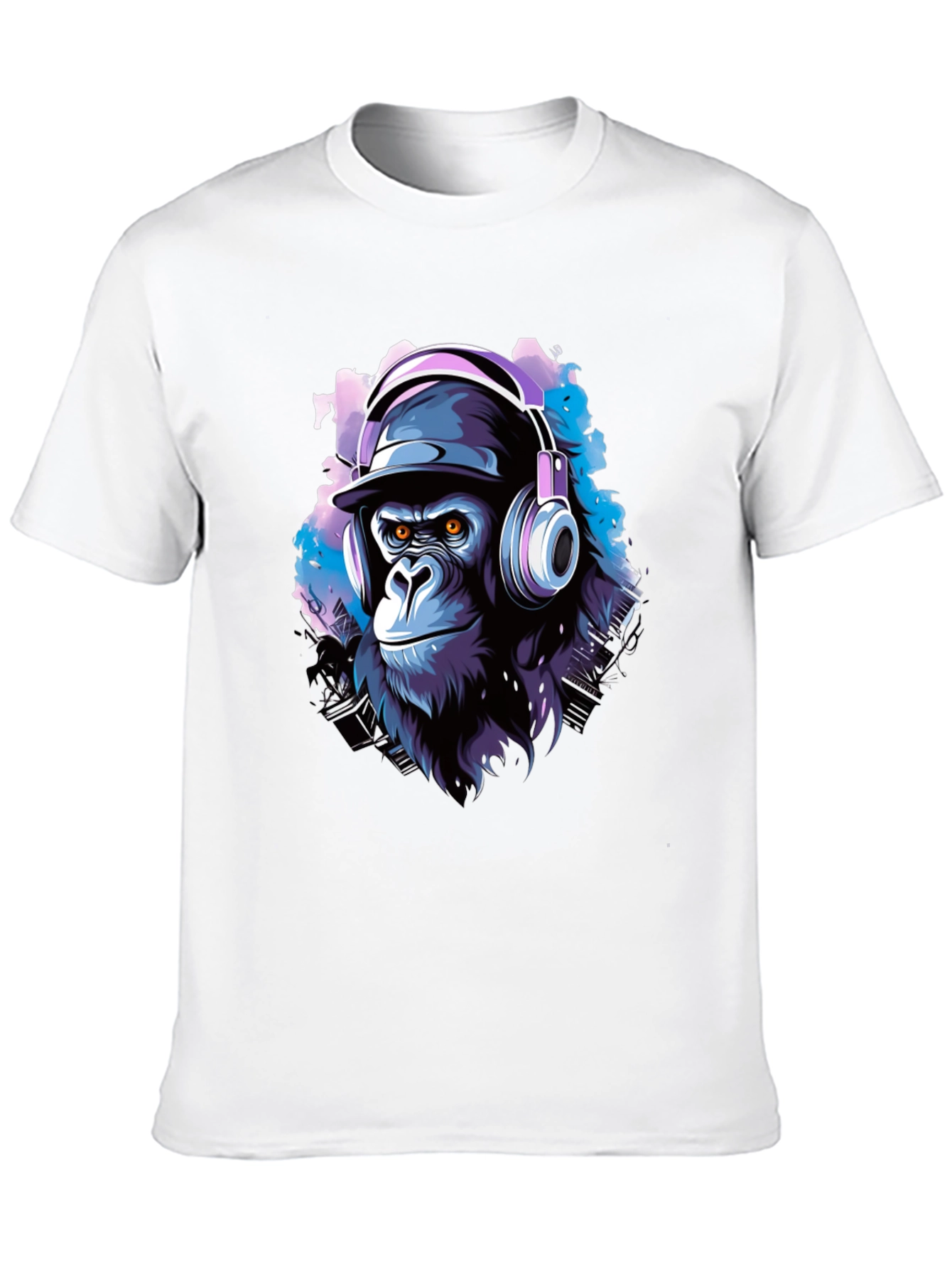Cool Gorilla DJ Black T-Shirt