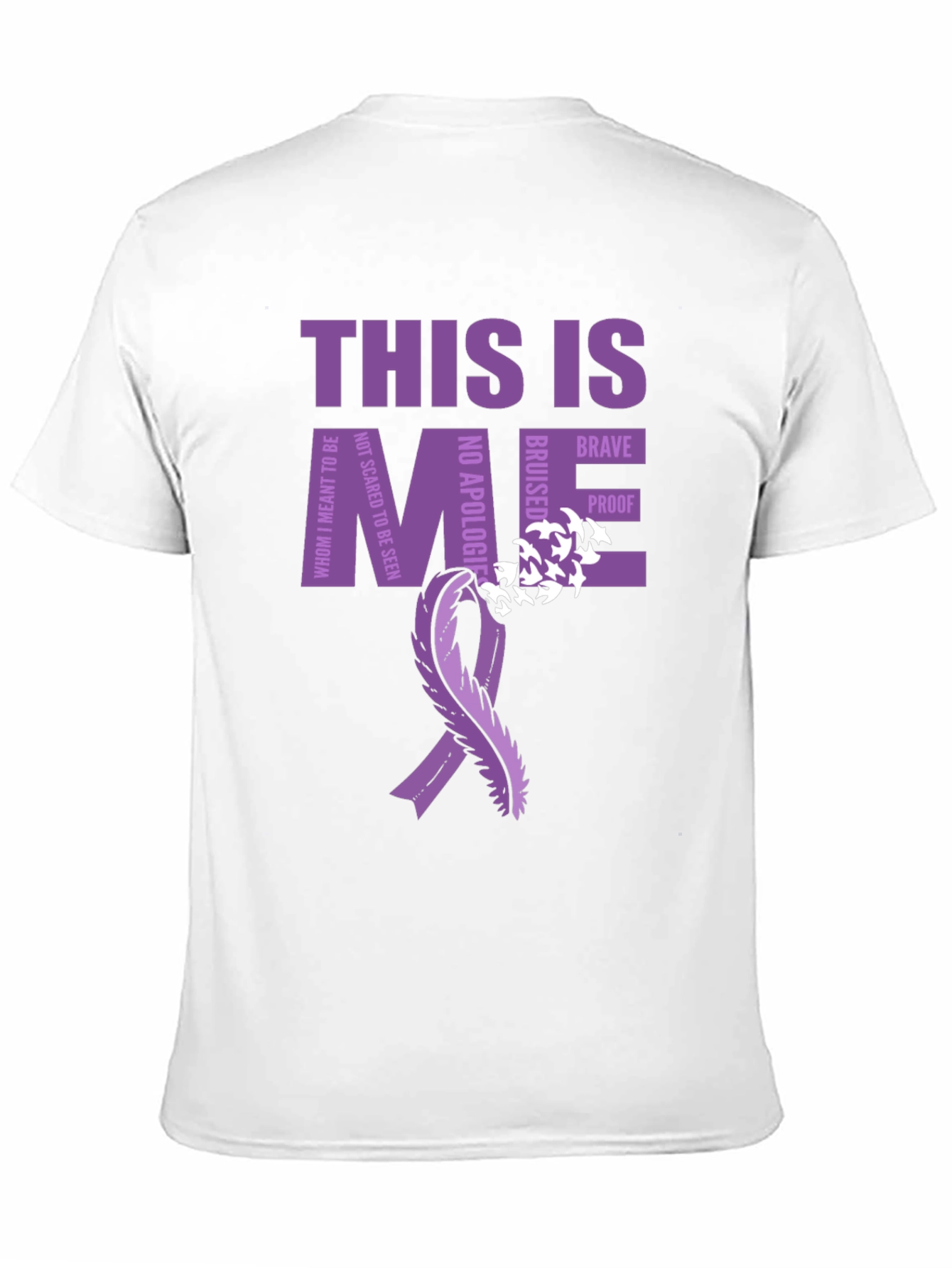 This Is Me T-Shirt Purple Ribbon Awareness Tee