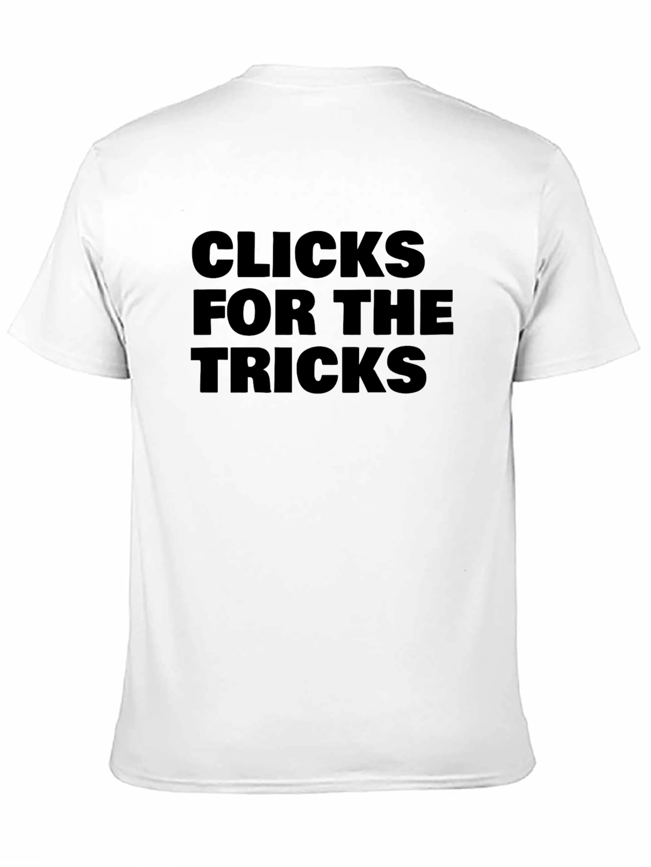 Clicks For The Tricks Black Graphic Tee