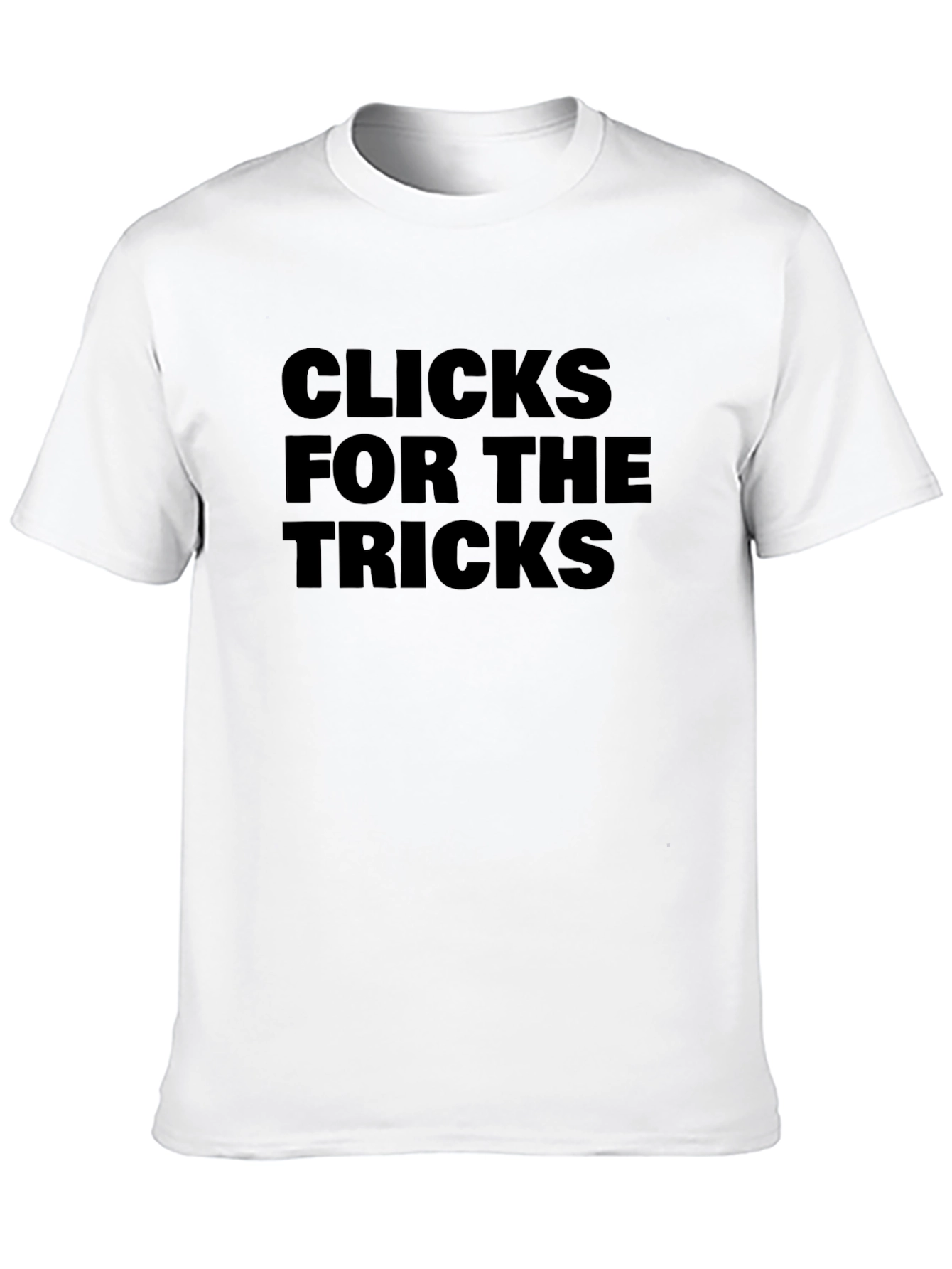 Clicks For The Tricks Black Graphic Tee