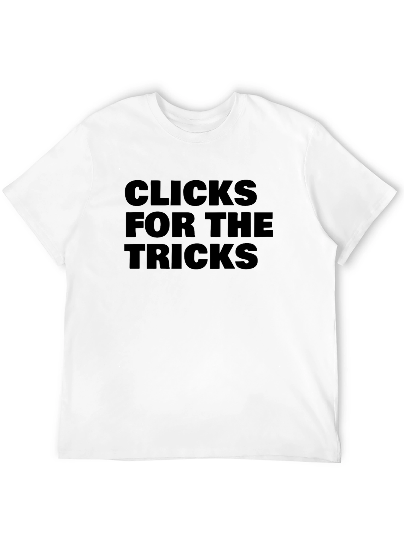 Clicks For The Tricks Black Graphic Tee