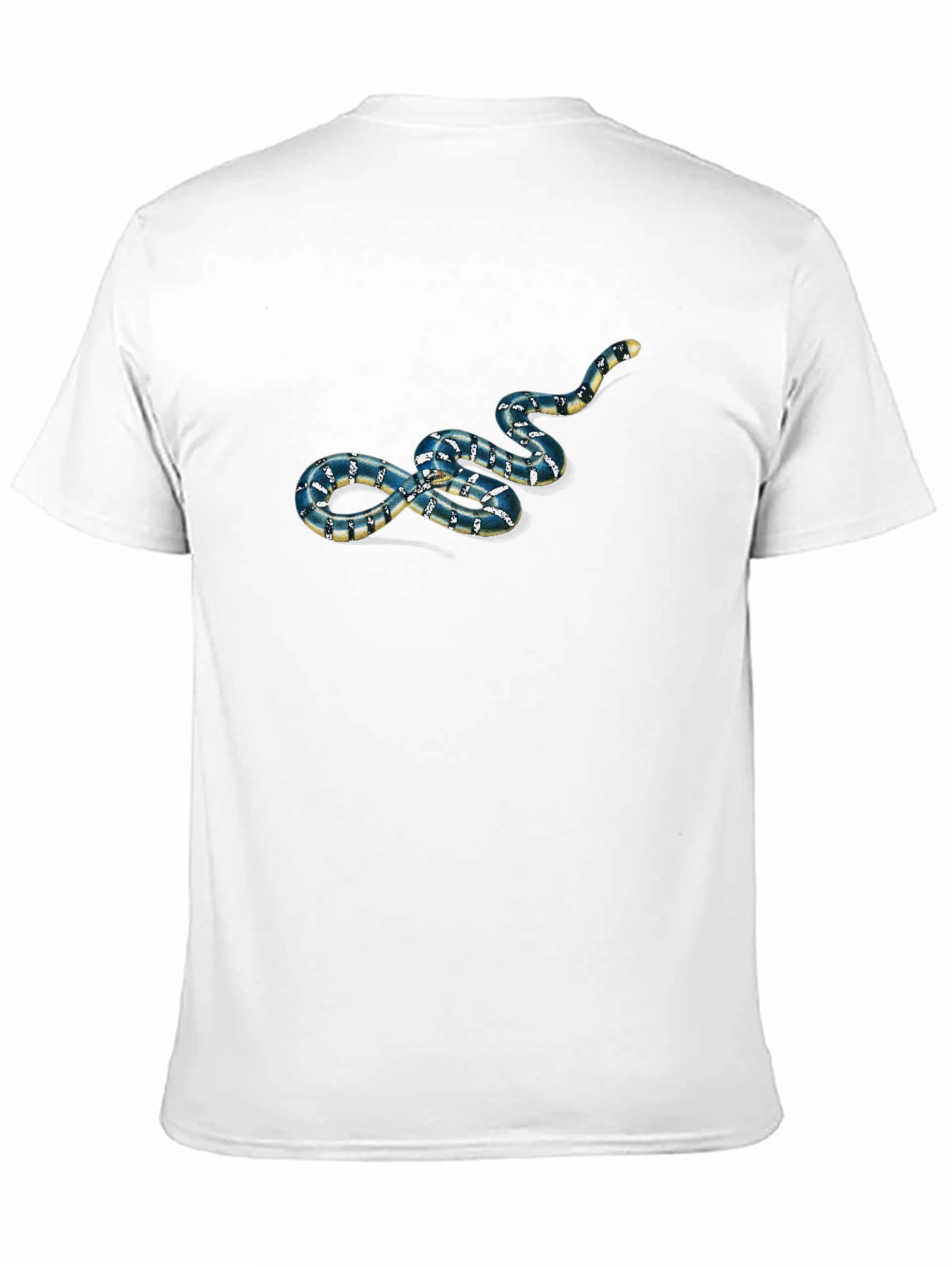 Snake Graphic Print Black T-Shirt