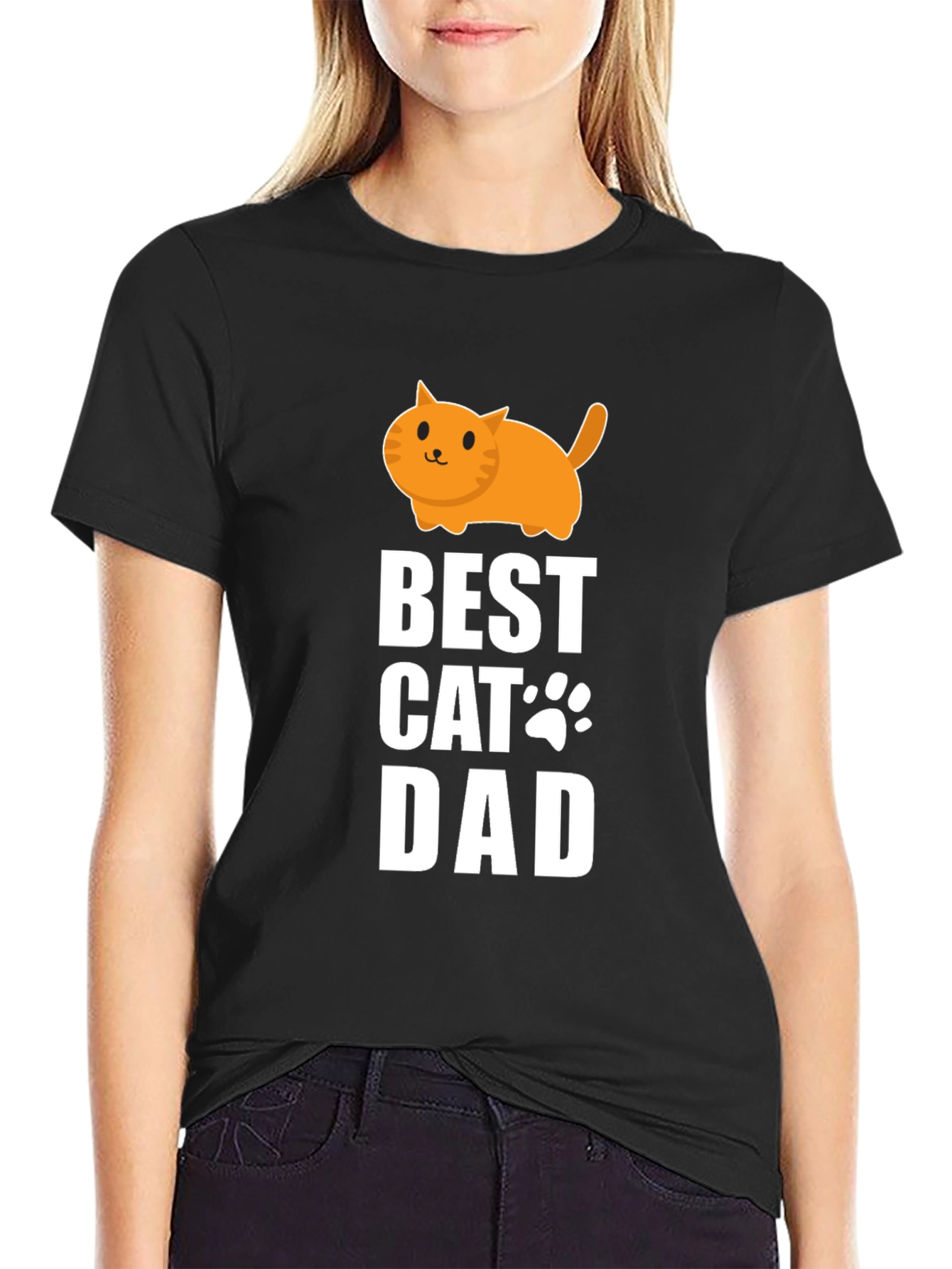 Best Cat Dad T-Shirt - Cute Graphic Tee