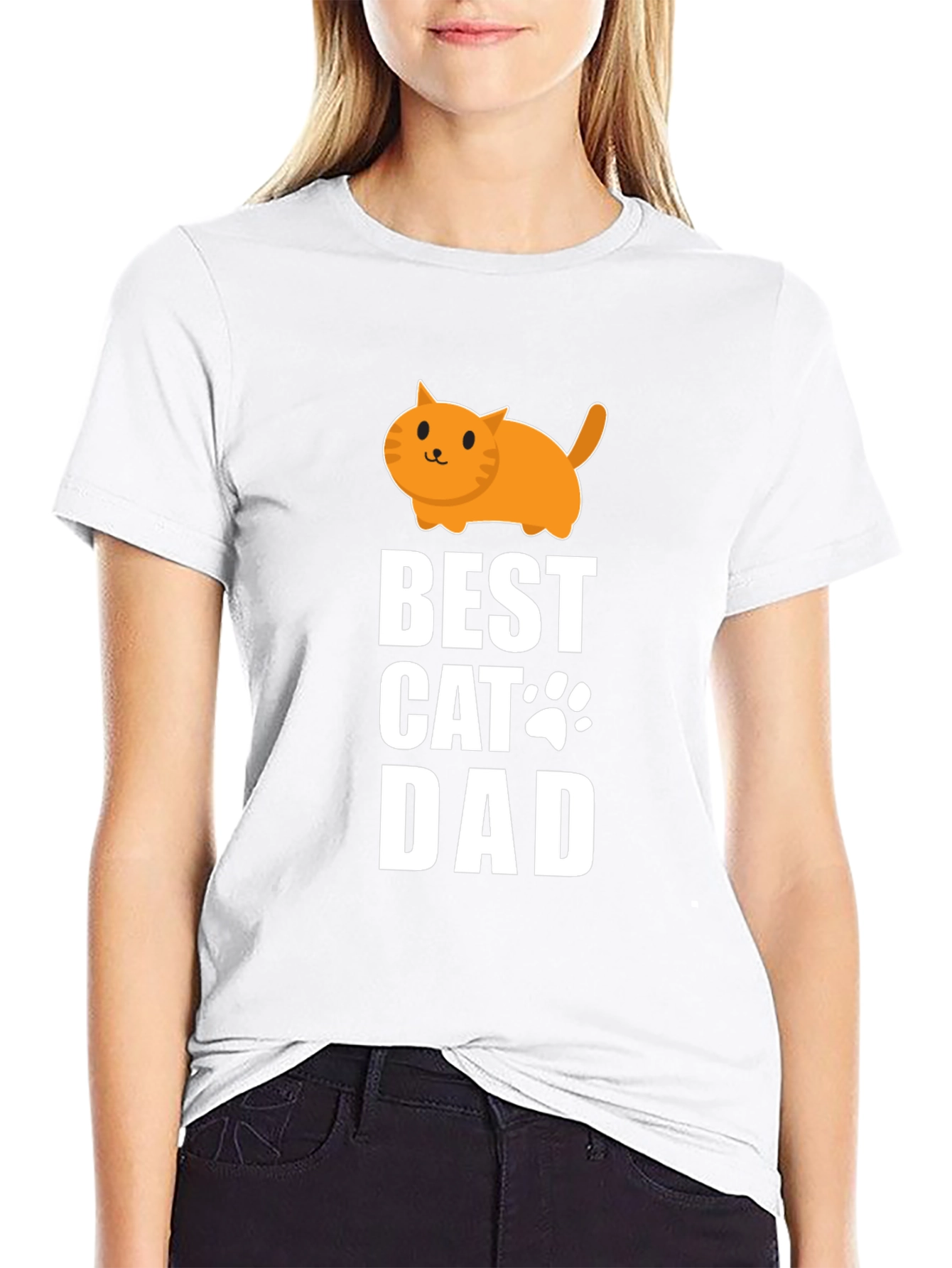 Best Cat Dad T-Shirt - Cute Graphic Tee