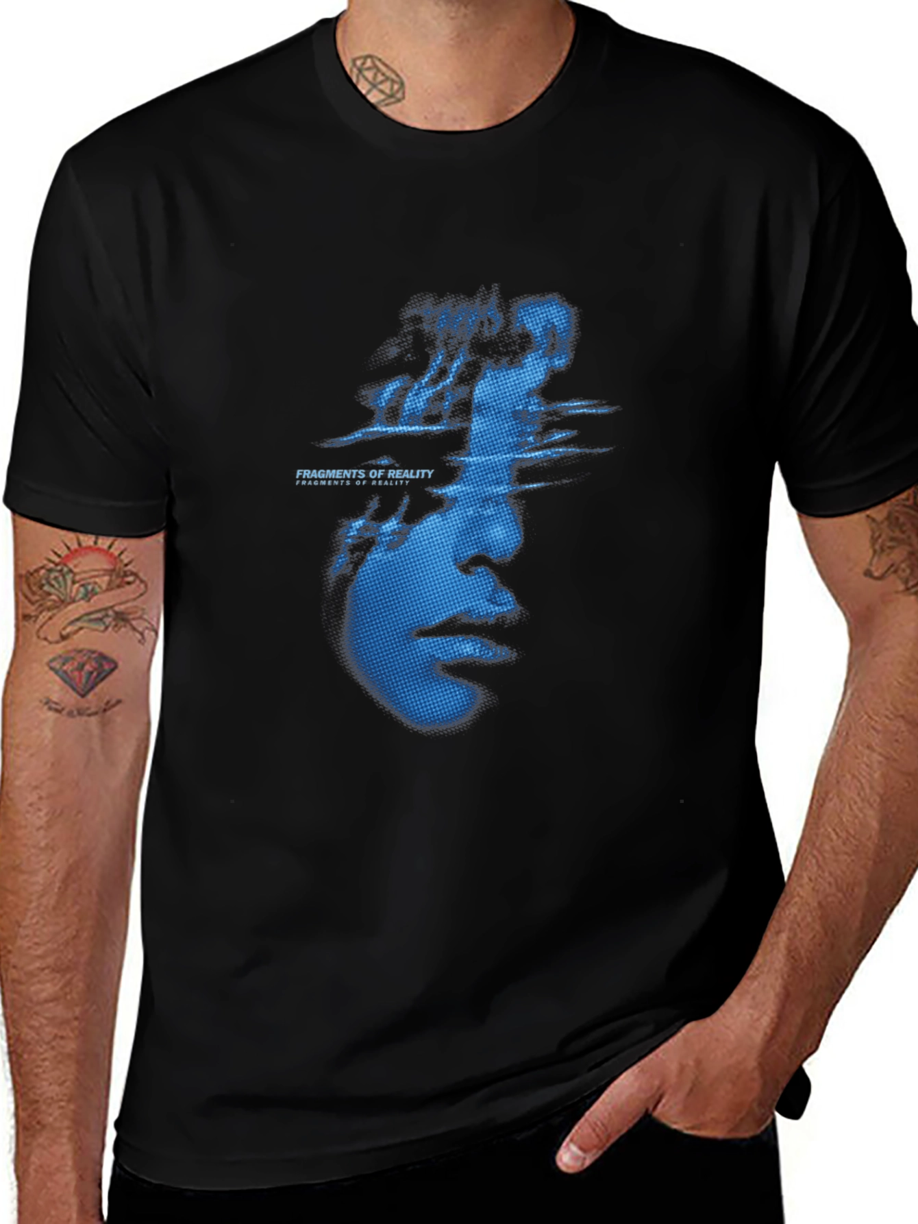 Fragments of Reality T-Shirt - Black Graphic Tee