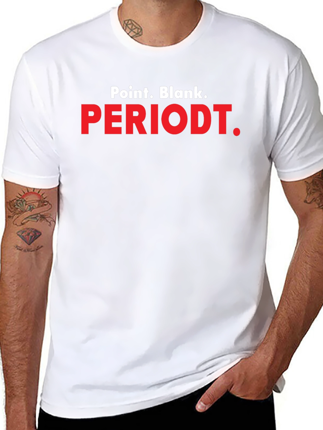 Point Blank Periodt. Black Graphic Tee