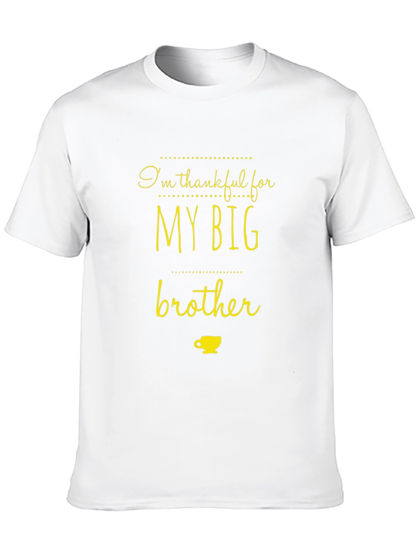 Thankful For My Big Brother Black T-Shirt