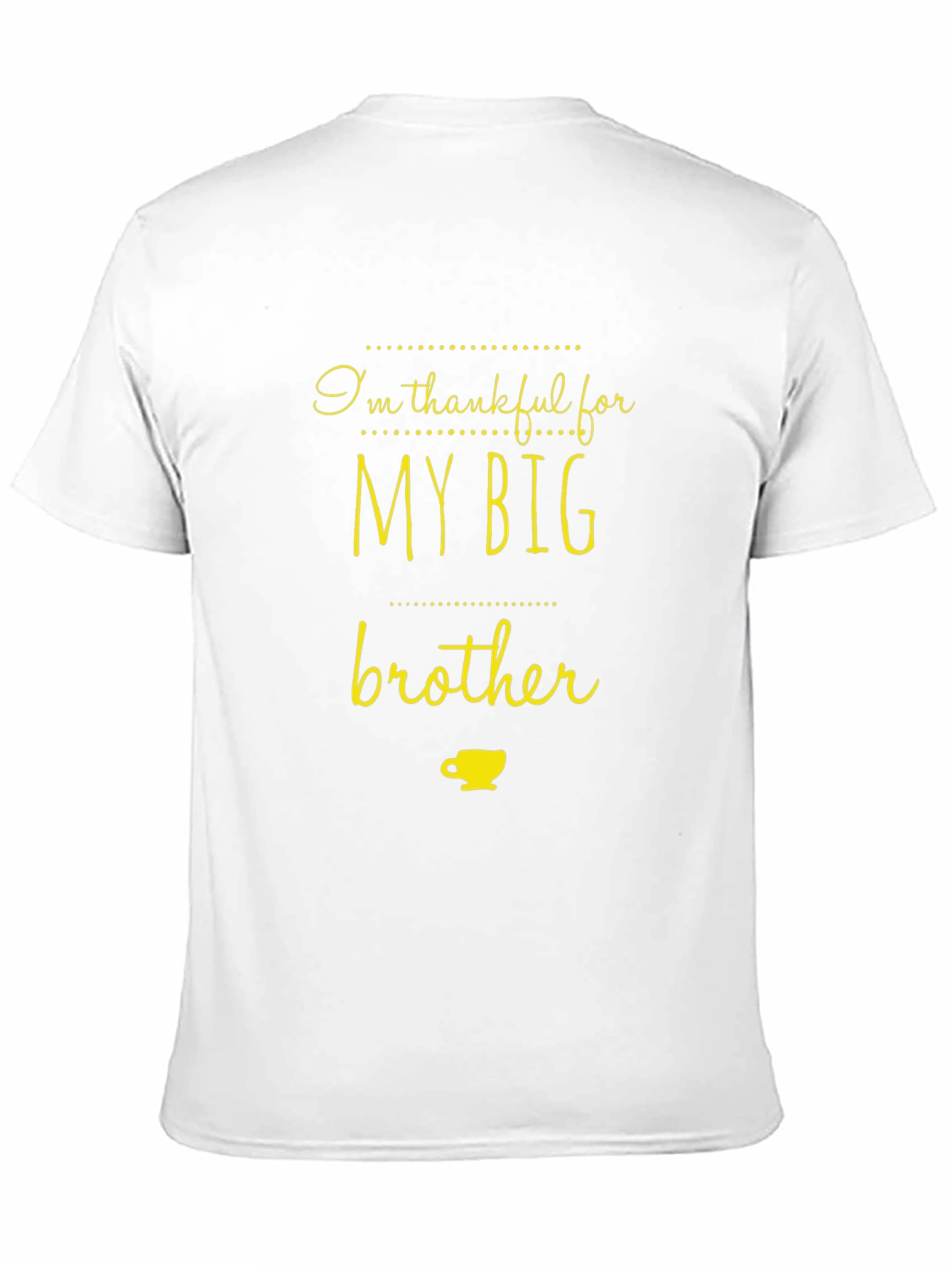 Thankful For My Big Brother Black T-Shirt