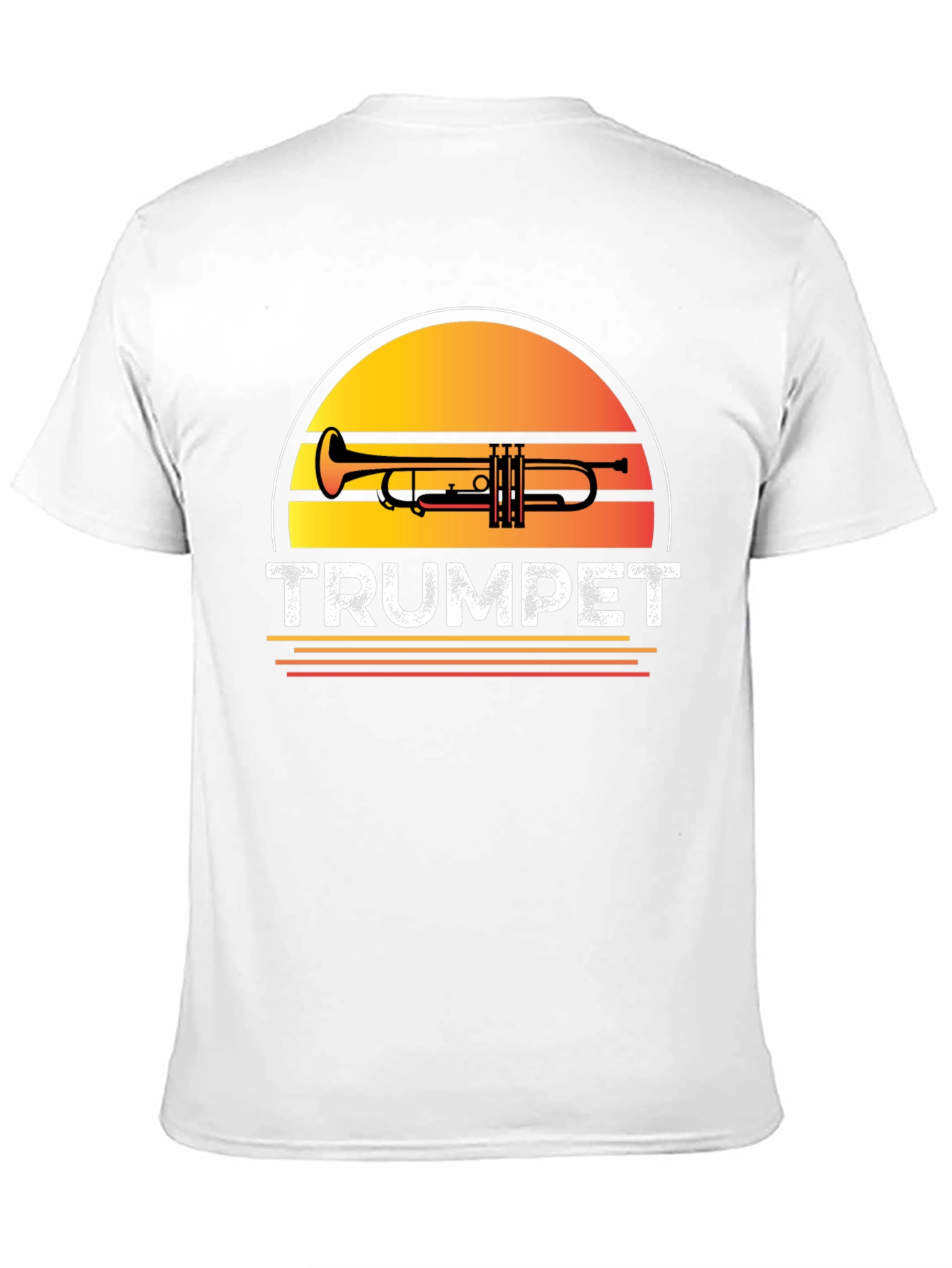 Trumpet Sunset Graphic T-Shirt