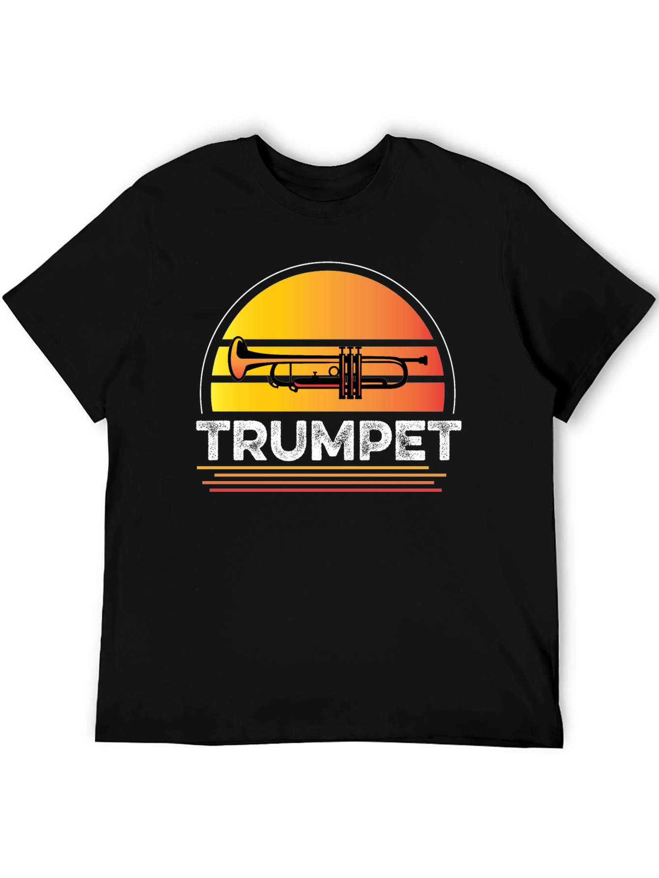 Trumpet Sunset Graphic T-Shirt