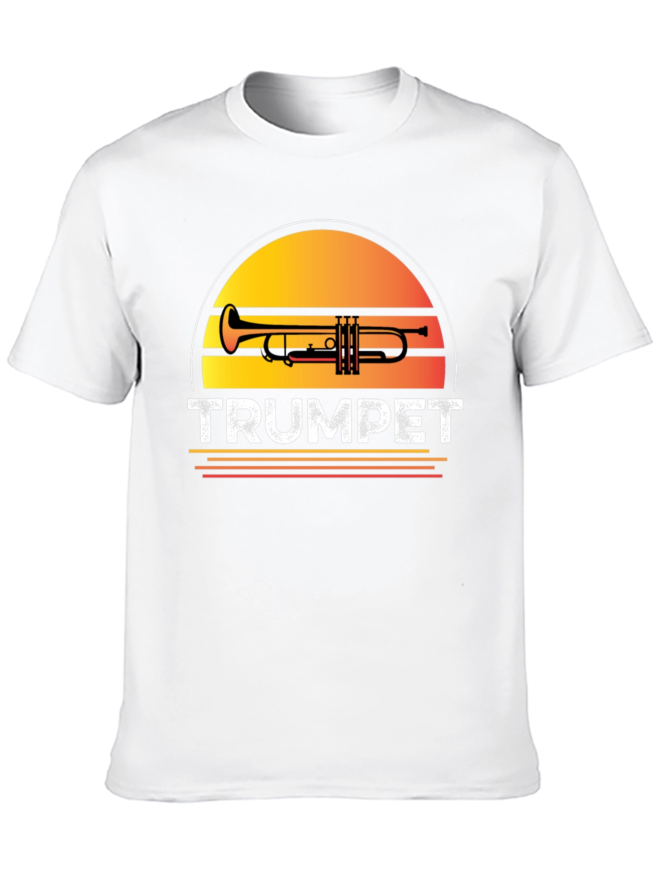 Trumpet Sunset Graphic T-Shirt