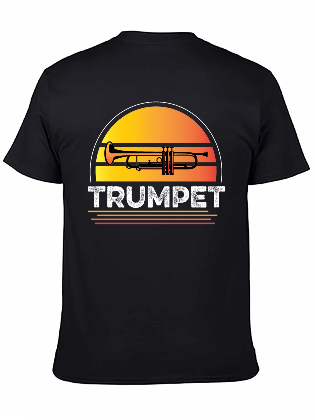 Trumpet Sunset Graphic T-Shirt