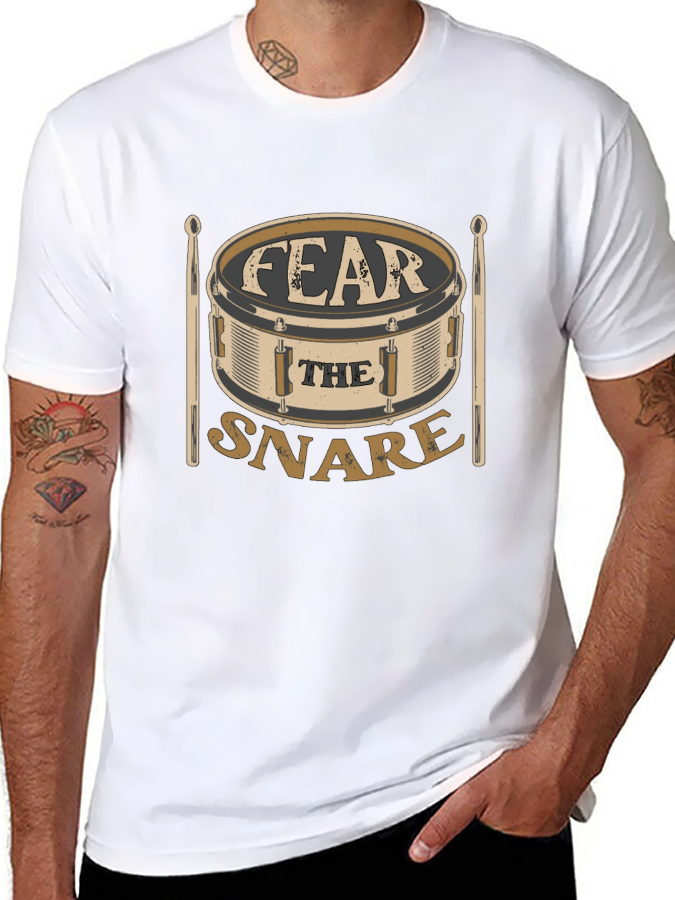 Fear the Snare T-Shirt - Drummer Gift