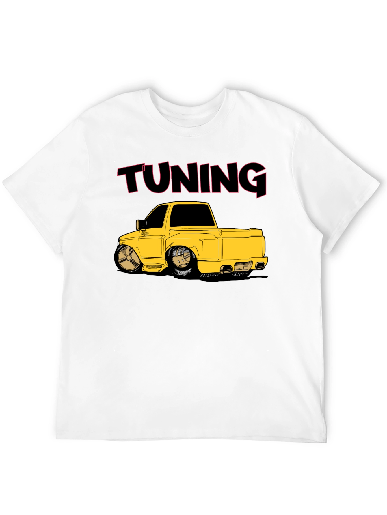 Tuning Car Graphic T-Shirt - Black Cotton Tee