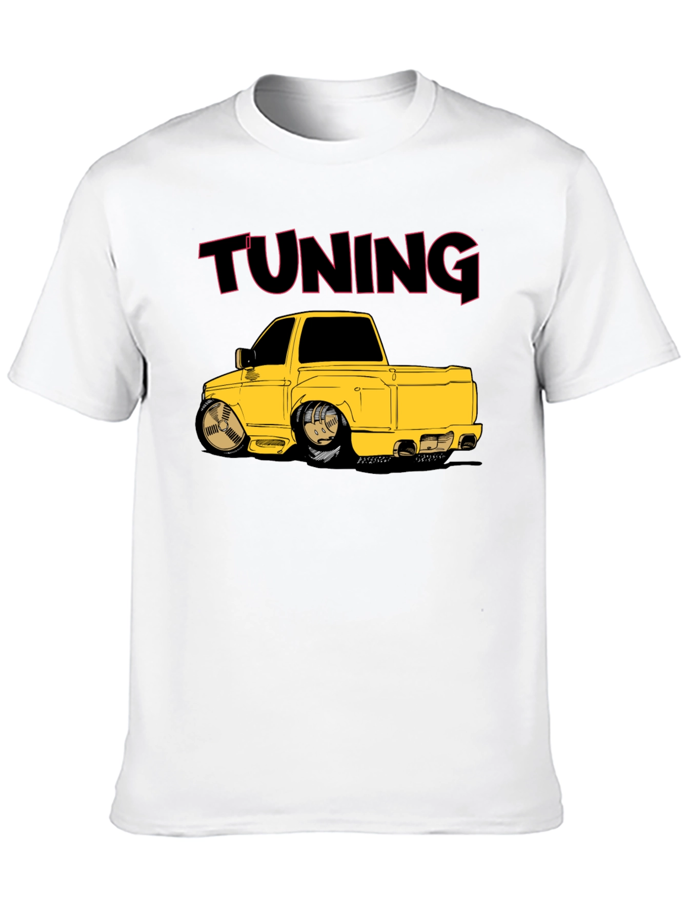 Tuning Car Graphic T-Shirt - Black Cotton Tee