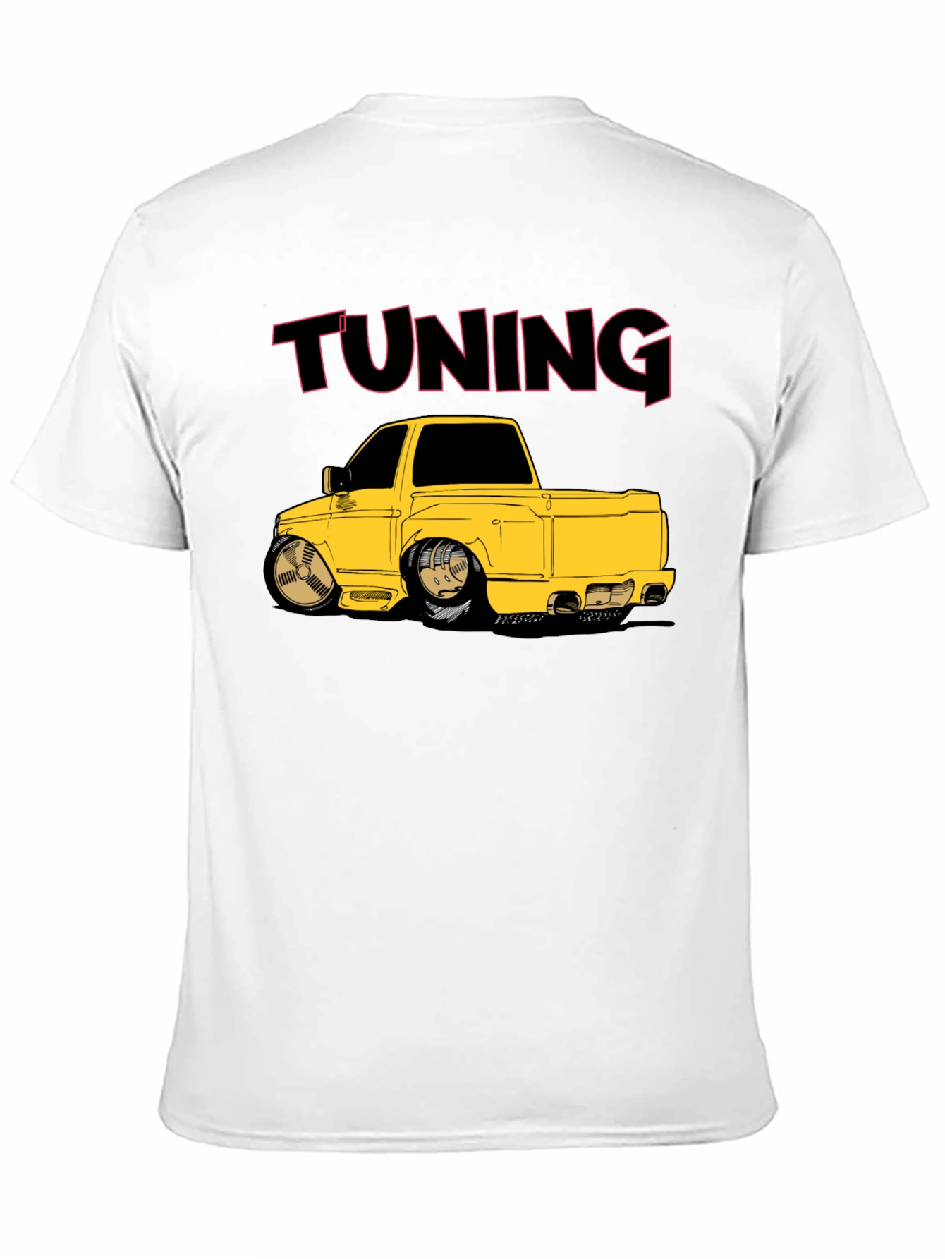 Tuning Car Graphic T-Shirt - Black Cotton Tee