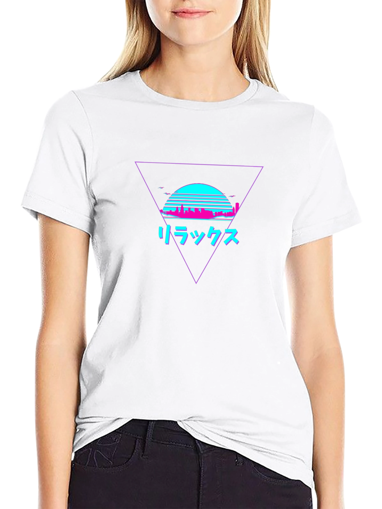 Relax Japanese Vaporwave Graphic Tee