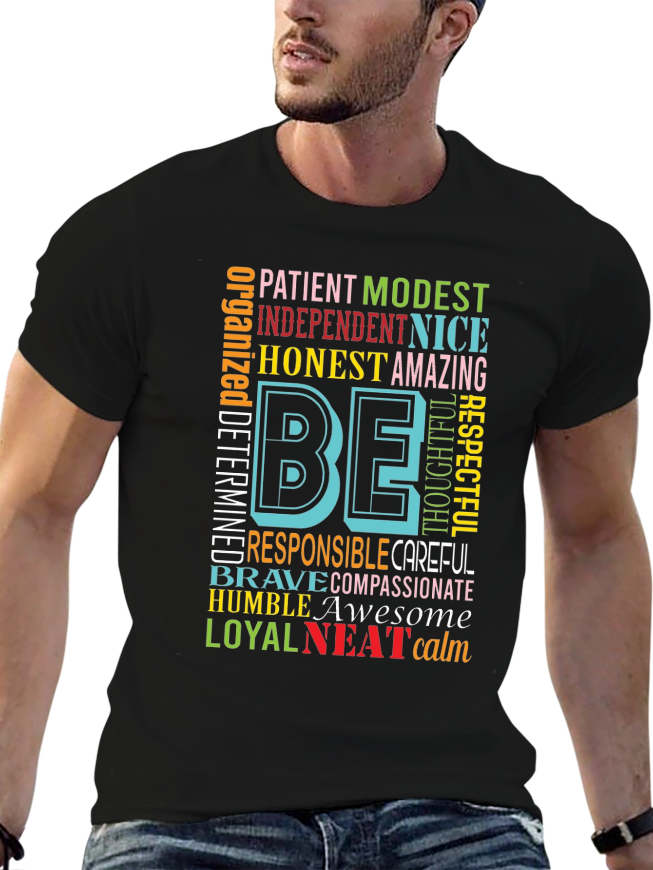 Be Kind Motivational Graphic T-Shirt