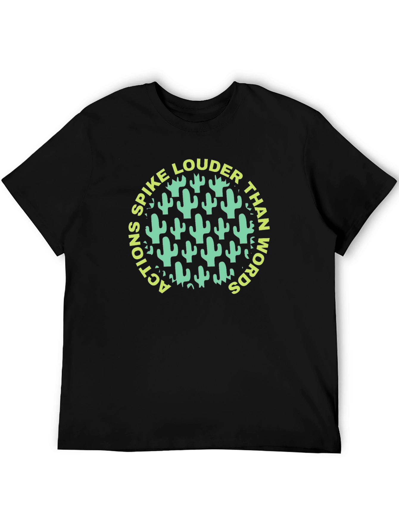 Spike Louder Graphic Tee - Cactus Design