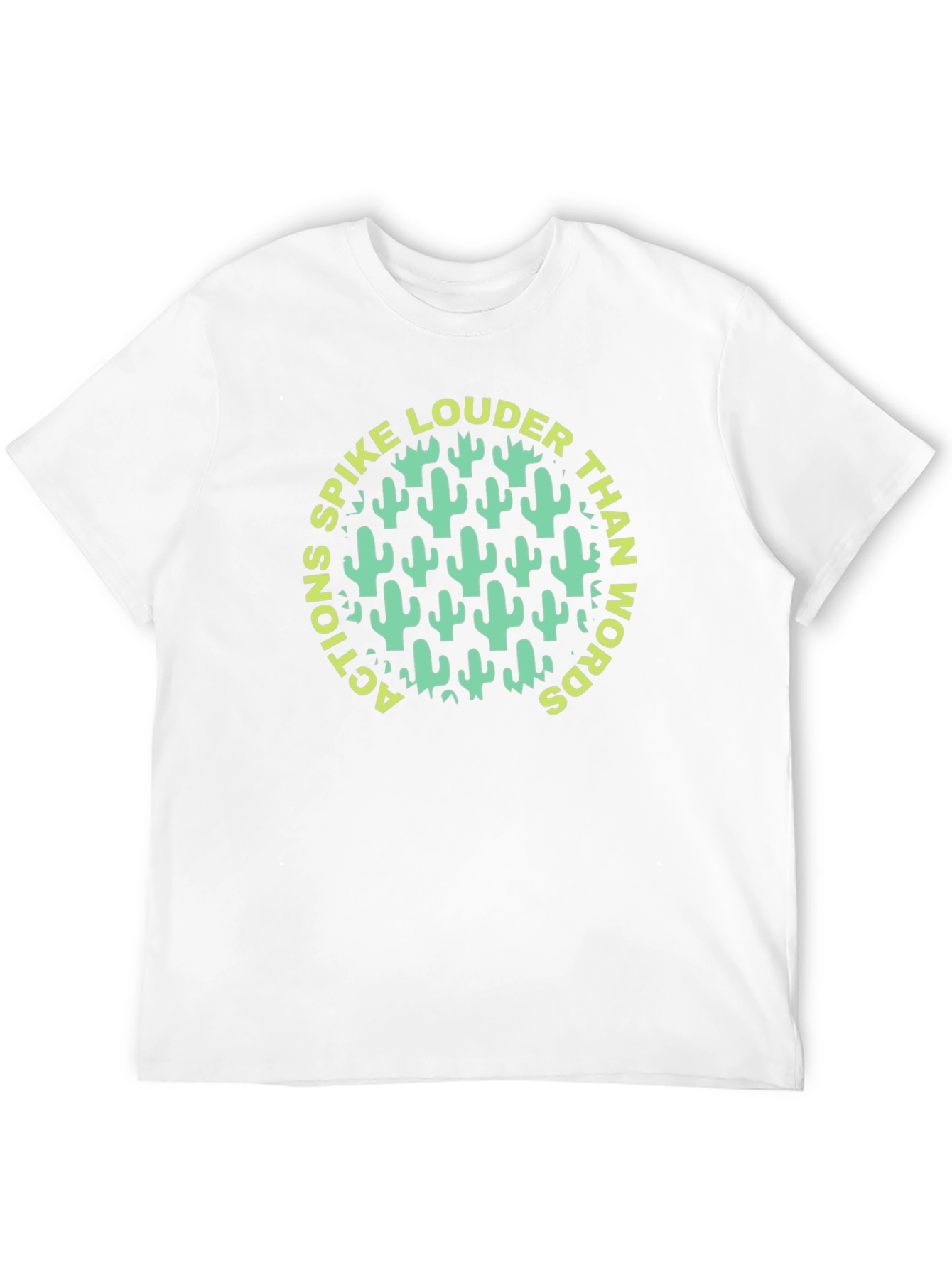 Spike Louder Graphic Tee - Cactus Design