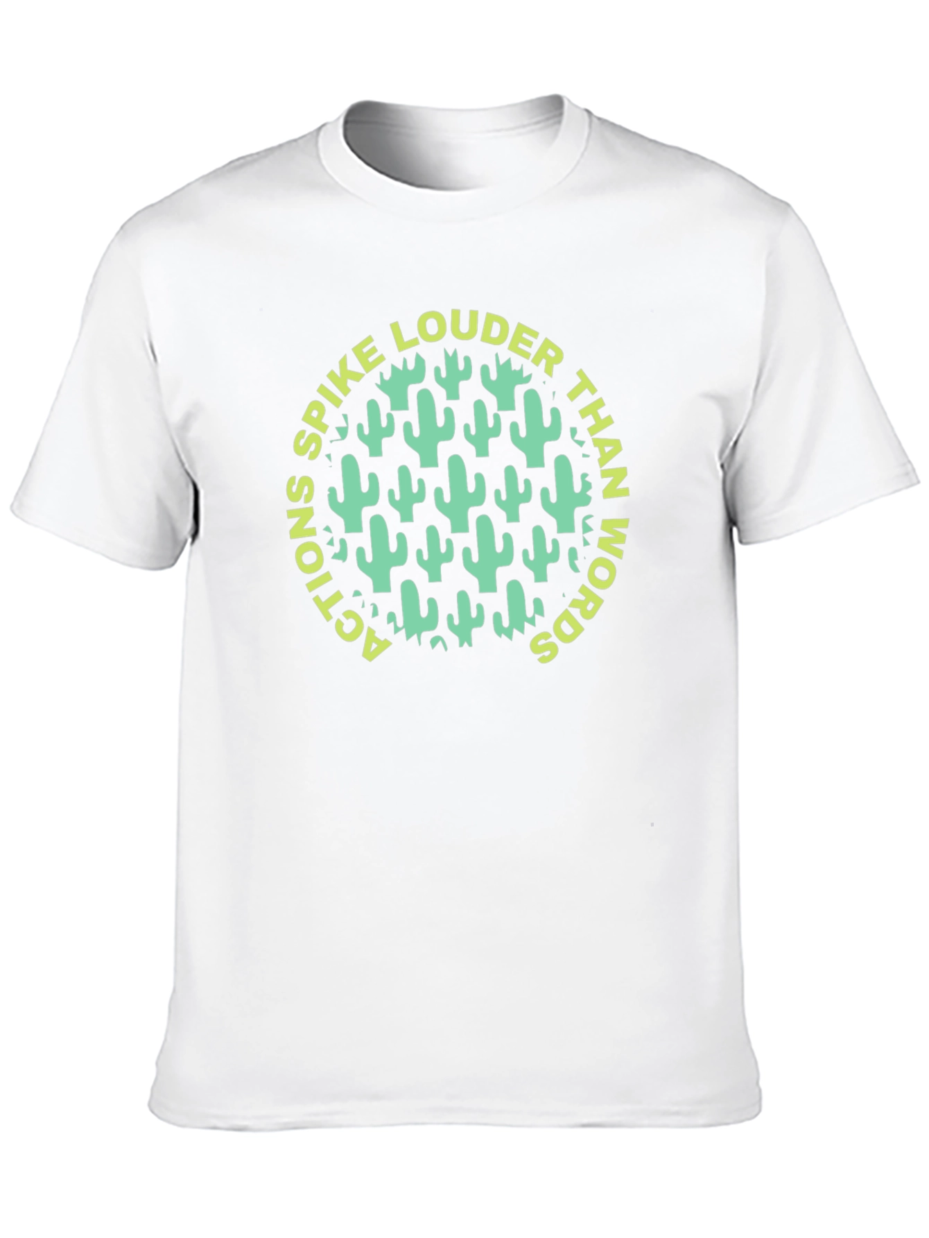 Spike Louder Graphic Tee - Cactus Design